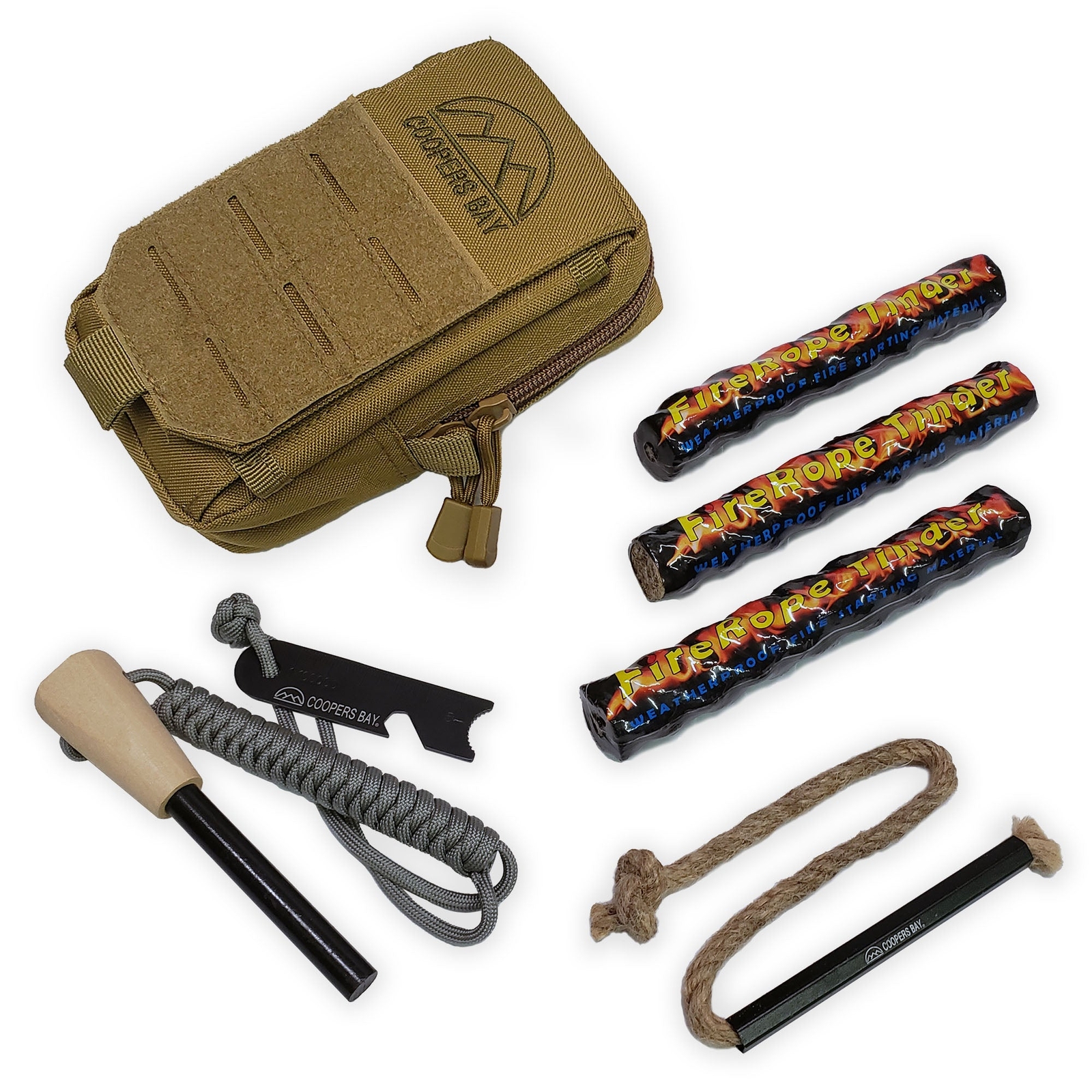 FireStorm™ Complete Ferro Rod Fire Starter Kit