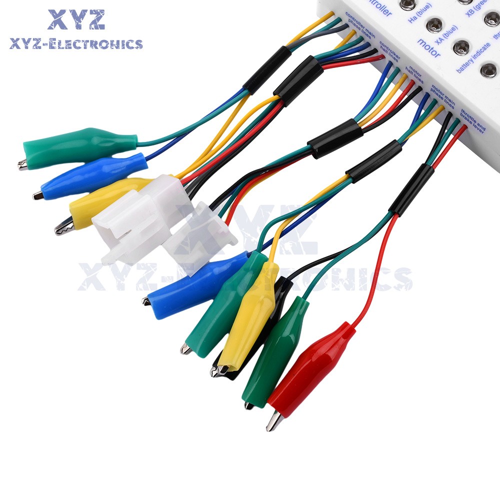 24-72V Ebike Brushless Motor Controller Tester Electric Hall Tester Detector