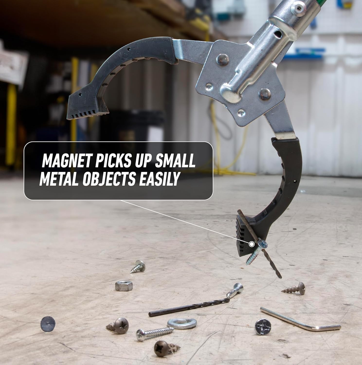 Trash Picker Upper with Built-in Magnet
