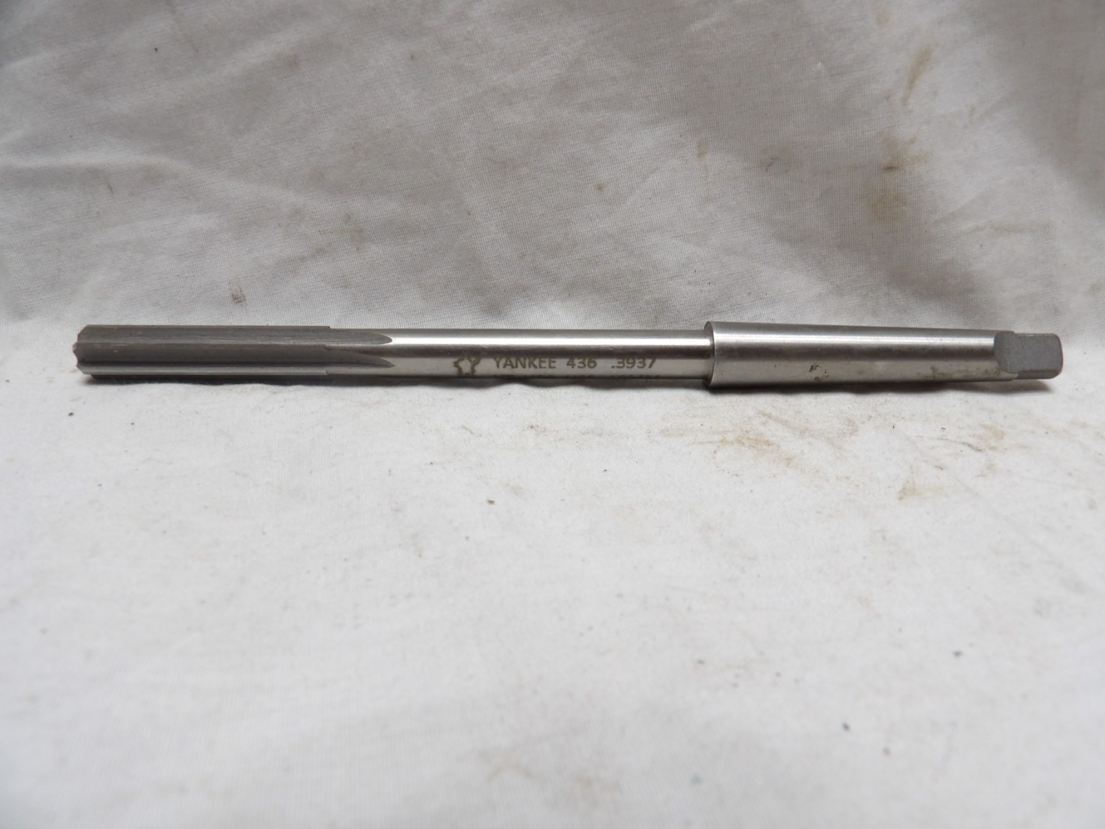 Yankee .3937 Straight Flute 436 Reamer with Taper Shank - Made in the USA
