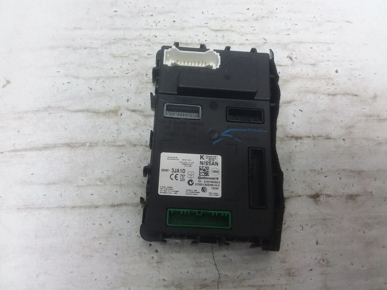 Body Control Module BCM Under Left Hand Dash Fits 13-15 PATHFINDER 284B13JA1D