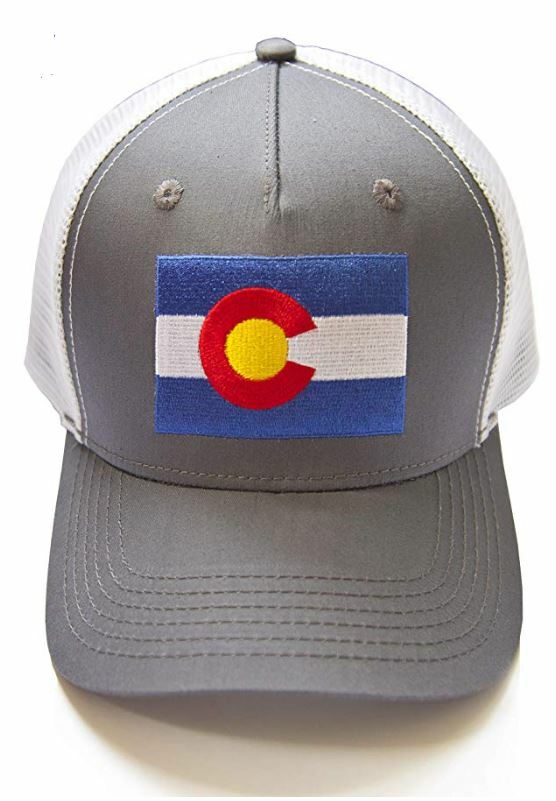 Baseball Cap Trucker Hat Snapback Colorado State Flag Embroidered Patch One Size