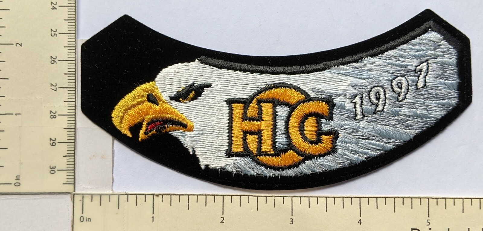1997 Harley Owners Group HOG Rocker Arm Patch Jacket NOS American Bald Eagle