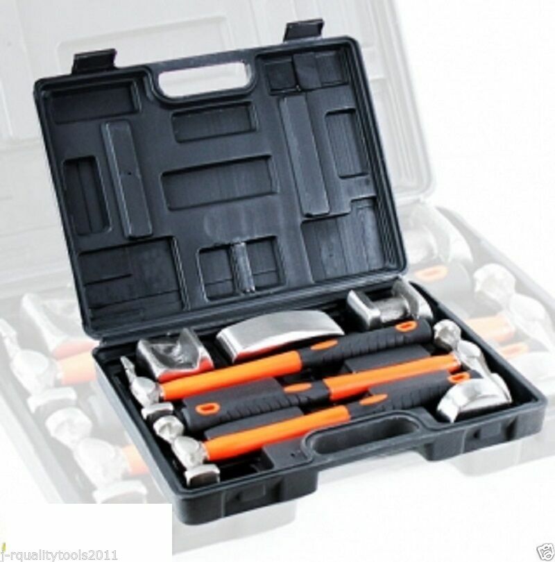 7pc Dent Fender Repair Kit for Car Truck Hammer & Dolly Set Heavy Duty