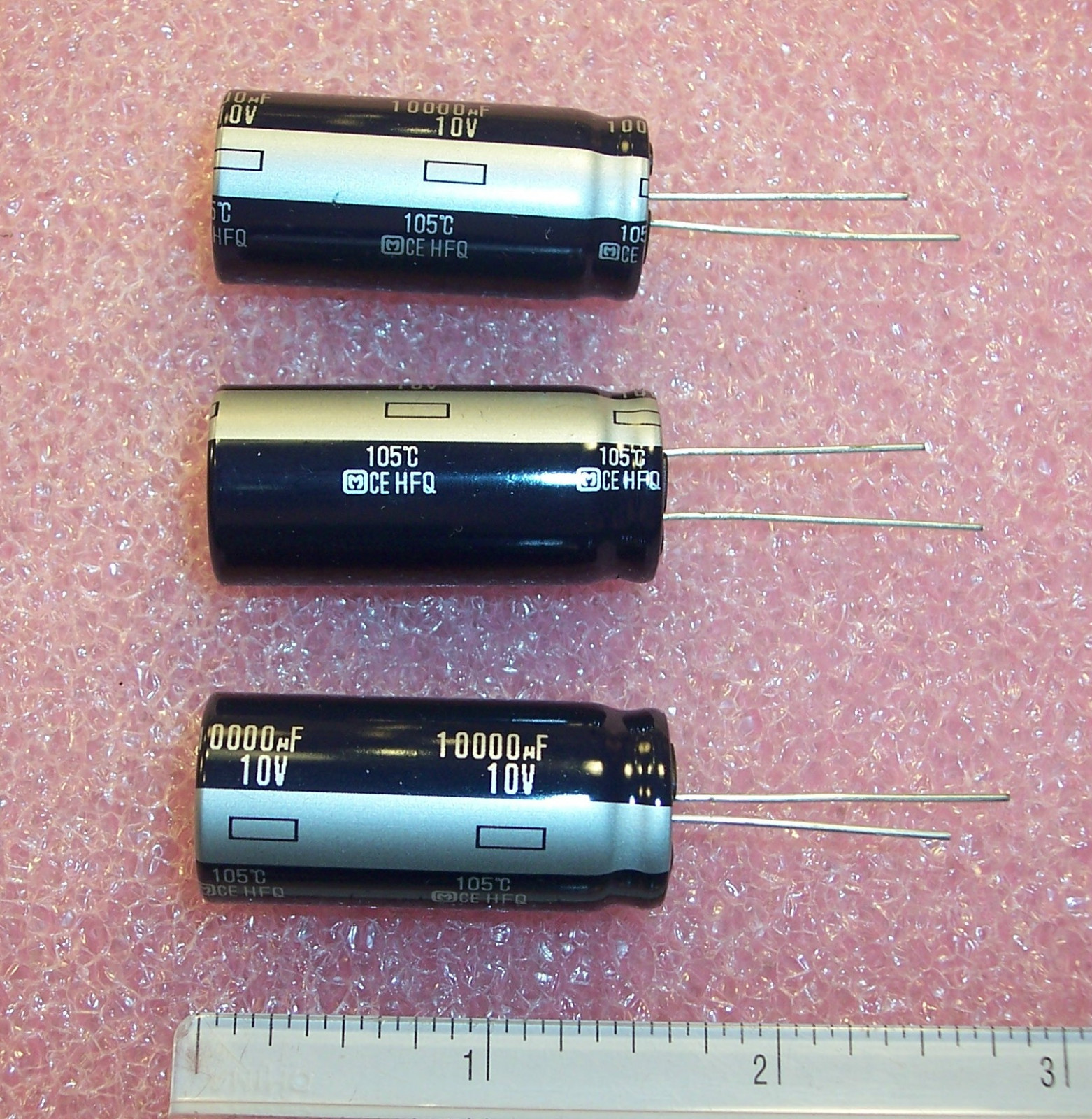 QTY (50) 10000uf 10V 105' RADIAL ELECTROLYTIC CAPACITORS ECA1AFQ103 PANASONIC