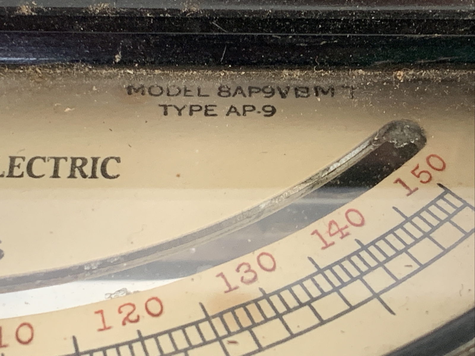 General Electric GE Analog AC Voltmeter AP-9 Model 8AP9VBM7