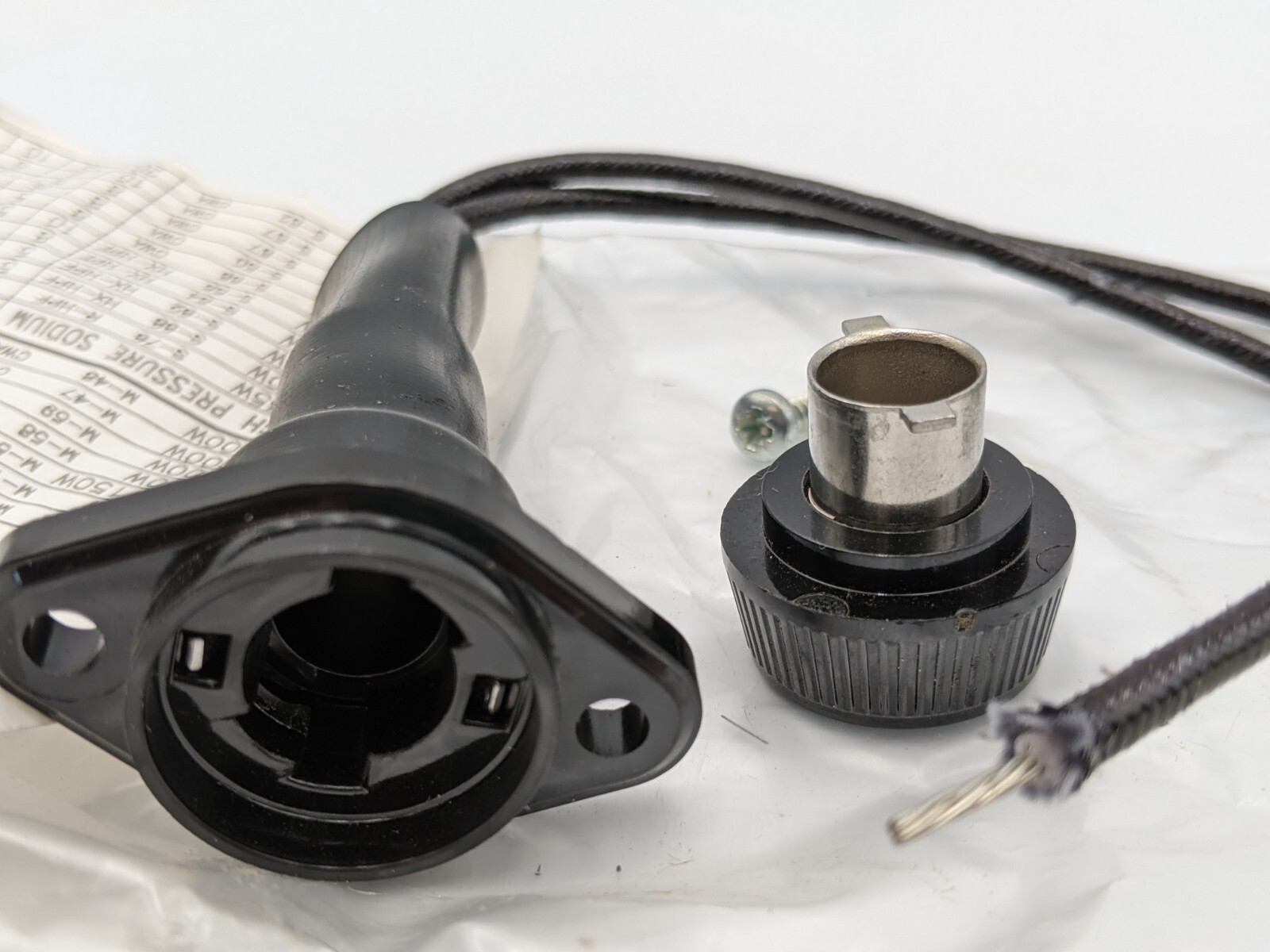 Thomas Single Fuse Holder Panel Mount for KTK Type Fuse Black