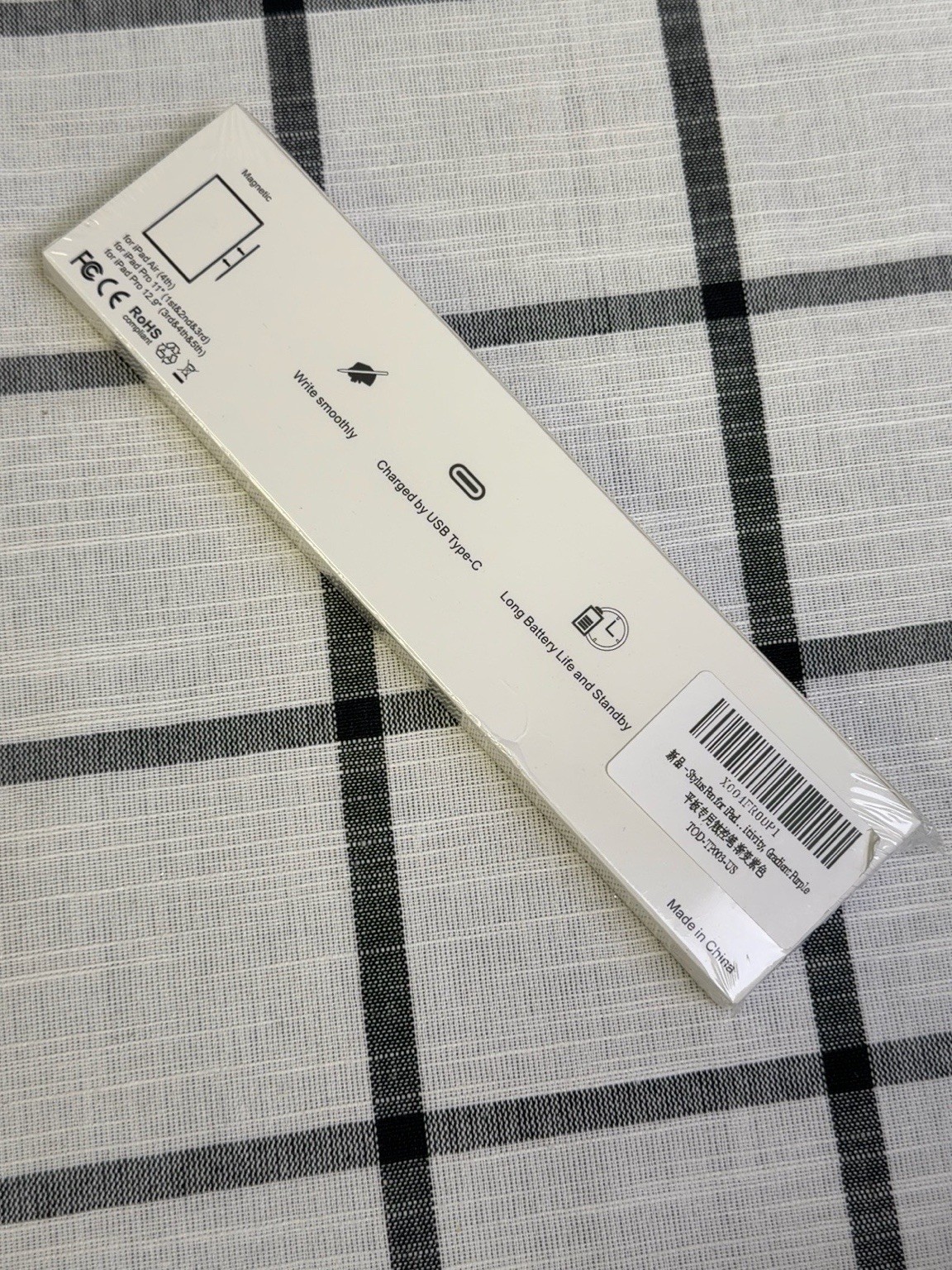 Active Stylus Pen for iPad Gradient Purple USB-C Rechargeable Sealed New