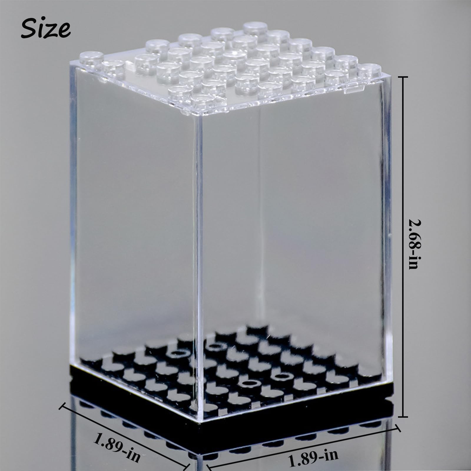 15PCS Minifigure Display Case for Lego Minifigure Clear Acrylic Building Bloc...