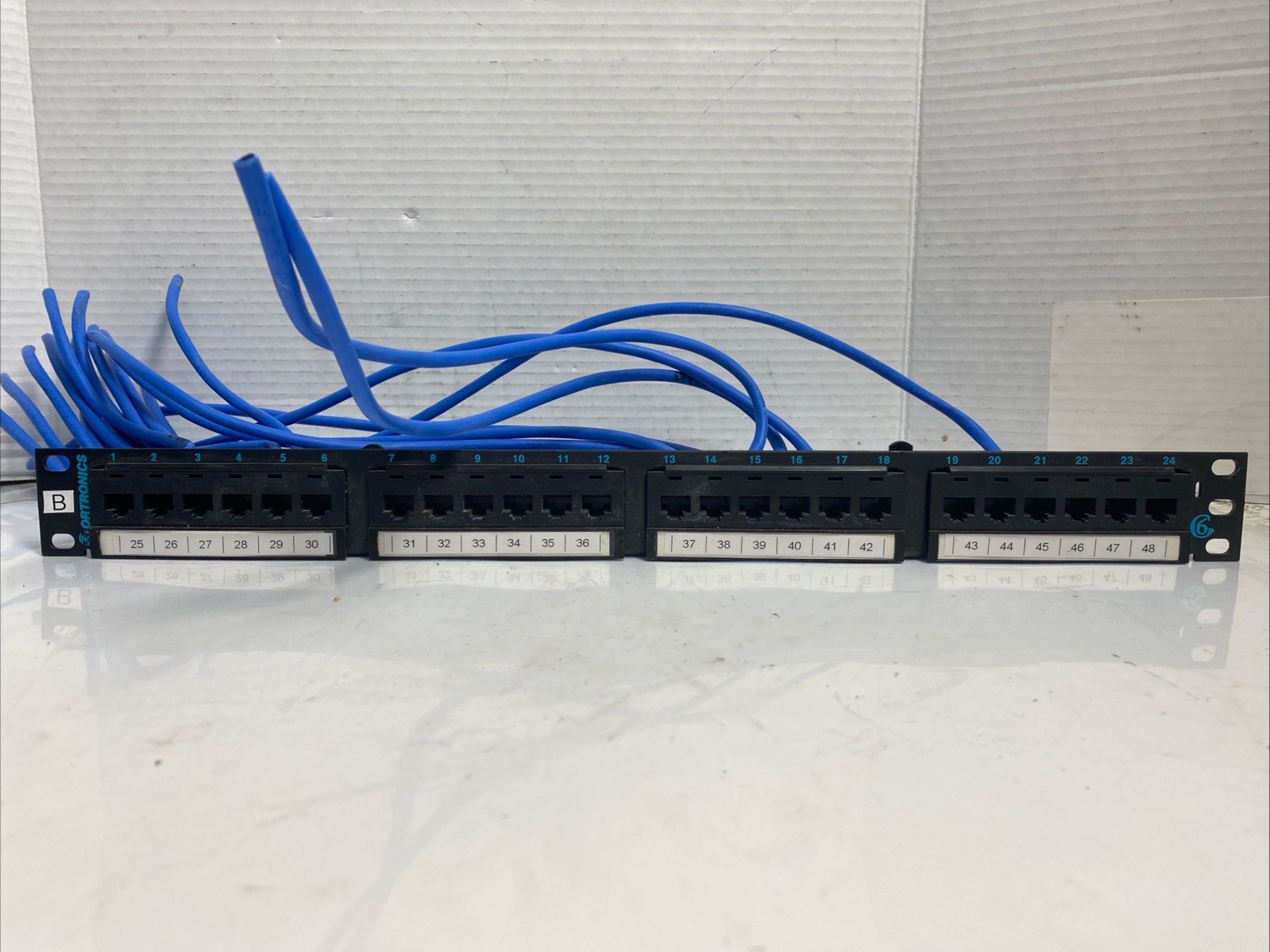 ORTRONICS OR-PHD66U24 24 Port Clarity T563A/B Cat 6 HD Patch Panel