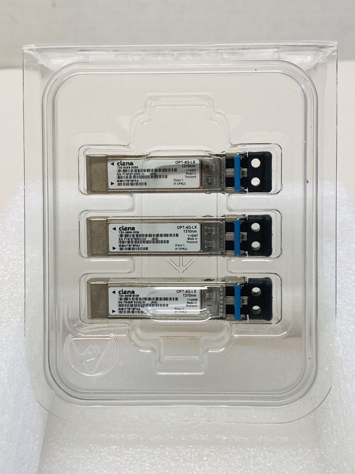 3x Ciena 730-0008-003A 4GBase-LX Fibre Channel SFP Transceiver 1310nm OPT-4G-LX