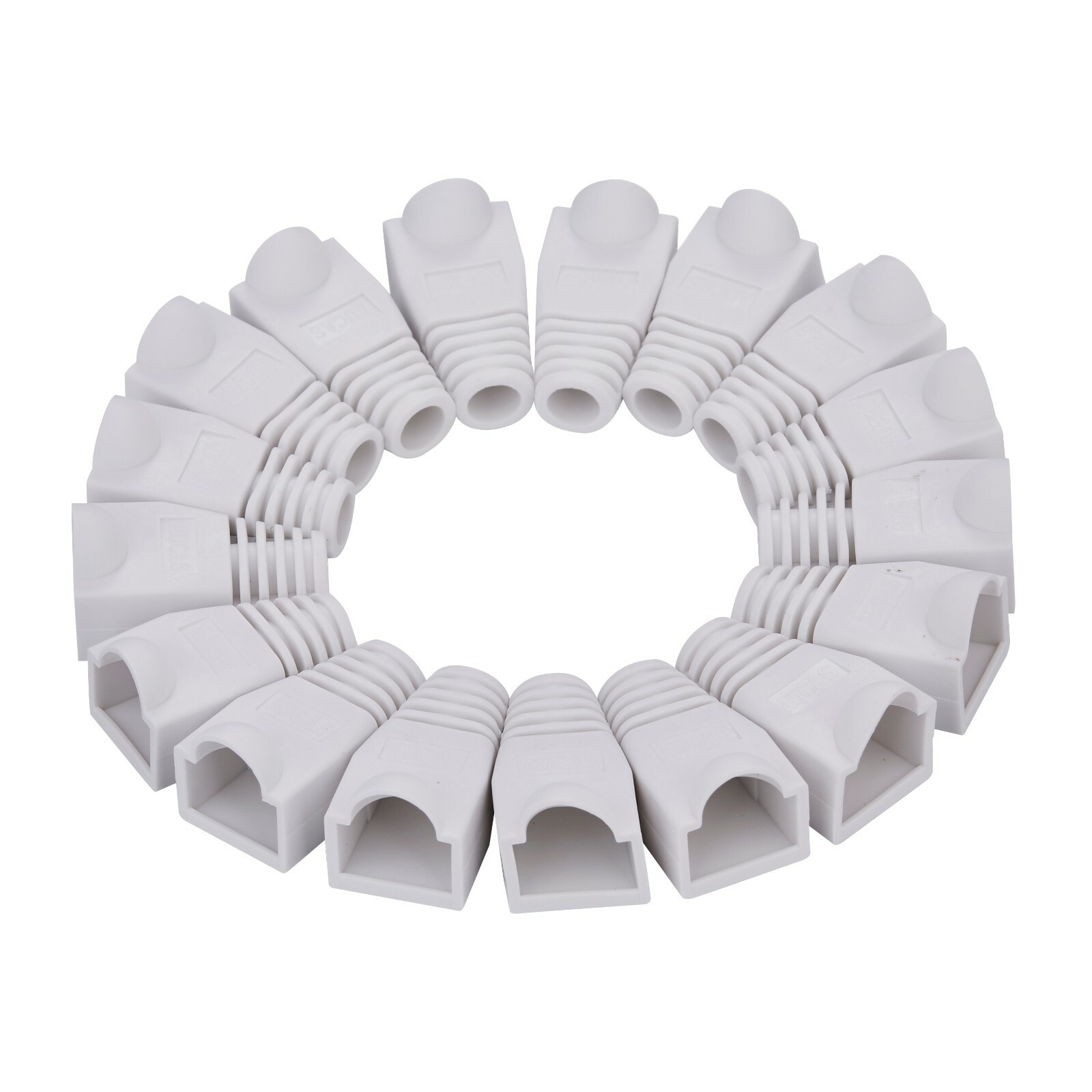 10 pcs Boot Cap Cover for RJ45 Network Connectors Cat5 Cat5e Cat6 Cable White