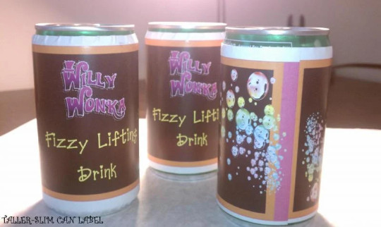 Willy Wonka Fizzy Lifting Drink - 4 drink labels.....so fun for parties