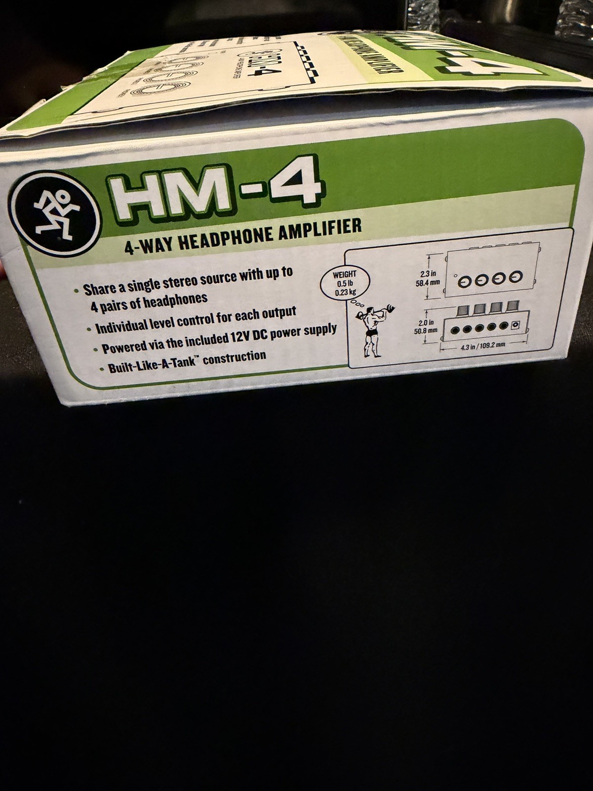 Mackie HM-4 4-Way Headphone Amplifier - Compact Desktop Splitter