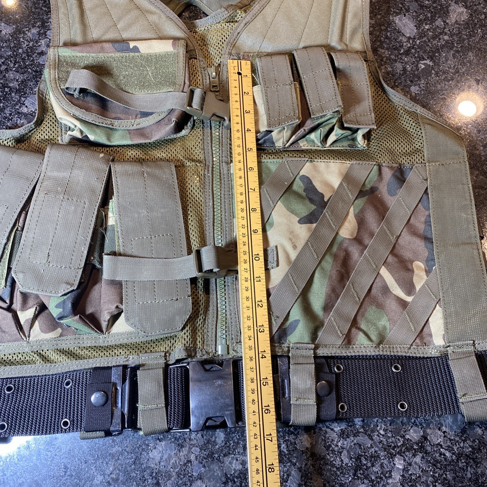 Voodoo Tactical Load Bearing Vest Camo Army Adjustable