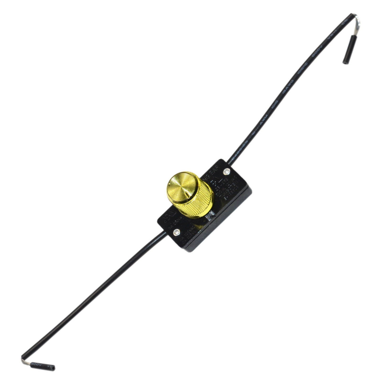 Hi-Lo-Off Universal Incandescent Rotary Light Lamp Switch 6A 125V