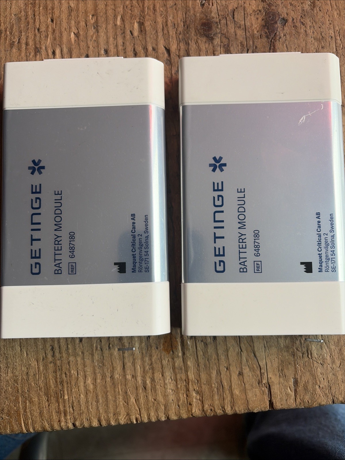 AS-IS Lot of 2 GETINGE MAQUET 6487180 Servo-i Servo-s Battery 12V 3500mAh Ni-MH