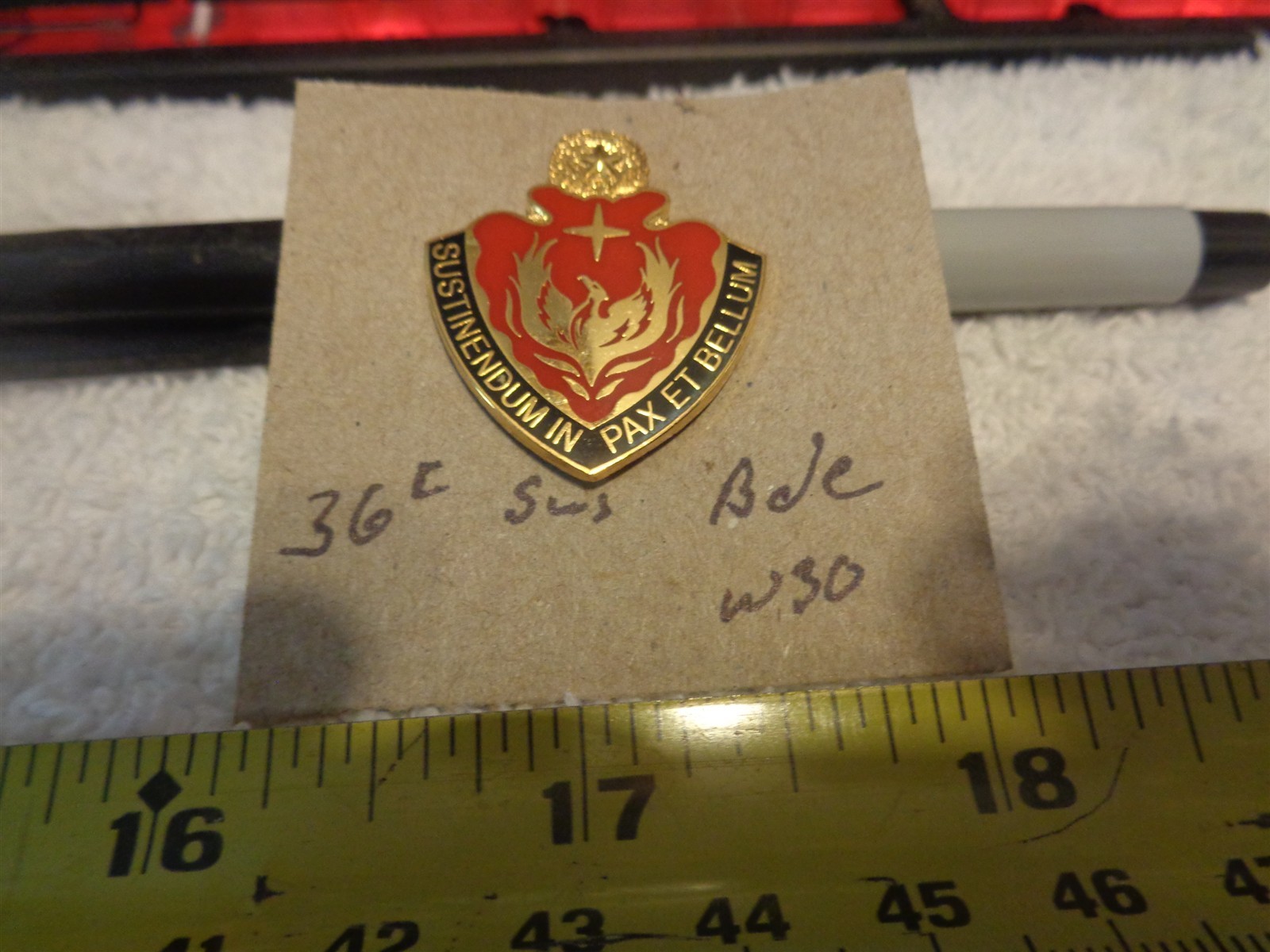 36th Sustainment Brigade W30 Unit Crest, DI, DUI (DRAW#K1)