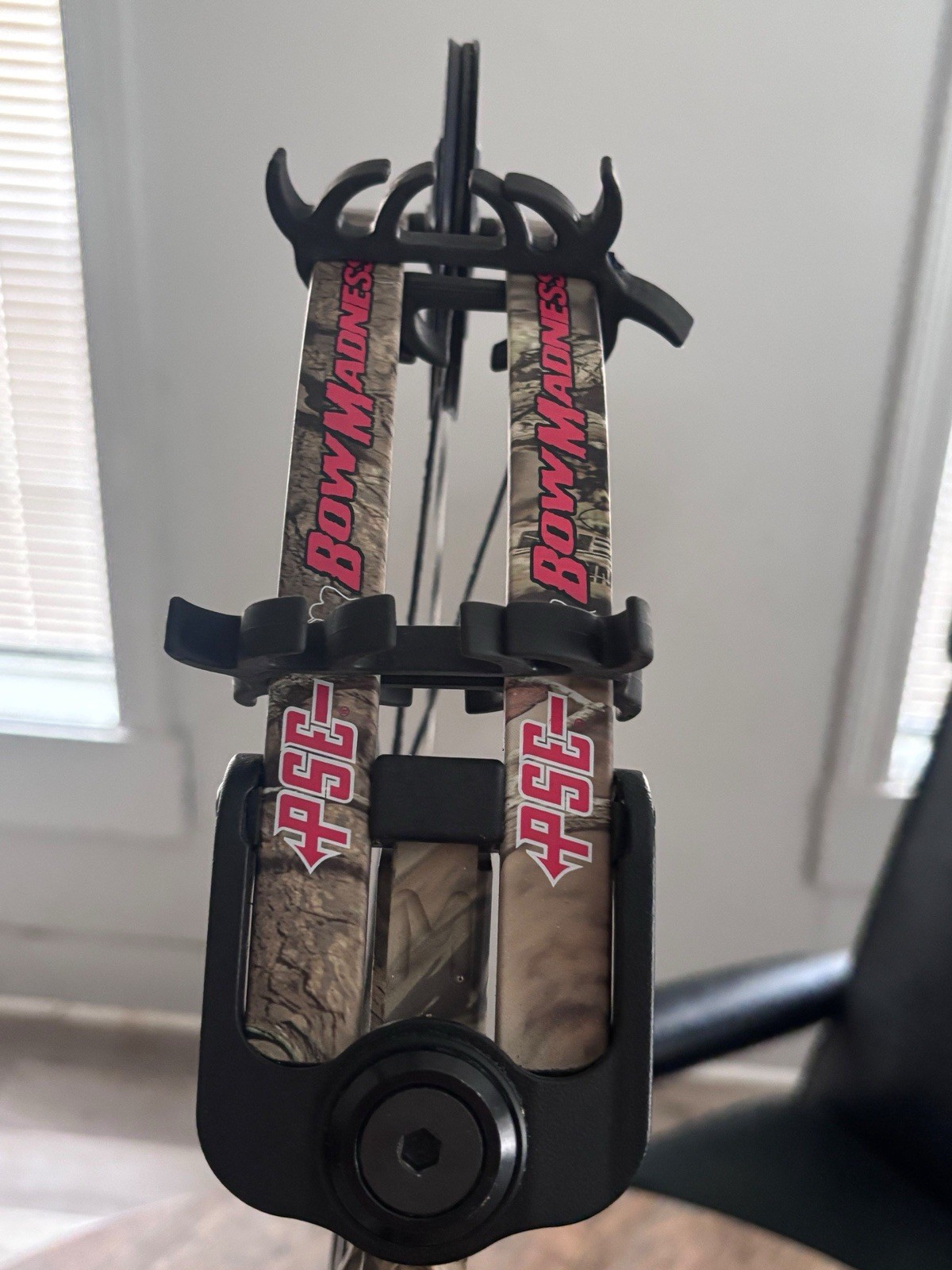 PSE Camouflage Compound Bow w/ HHA Optimizer Lite Sight, Bowmar Rest, Stabilizer