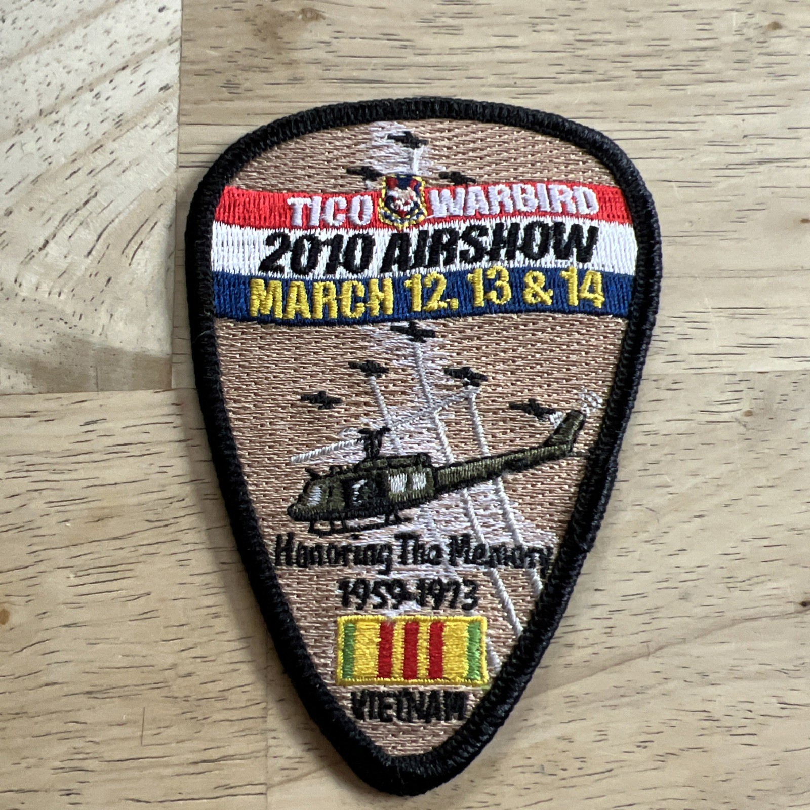2010 Airshow Tico Warbird March 12,13,14 Honoring The Memory Patch. New