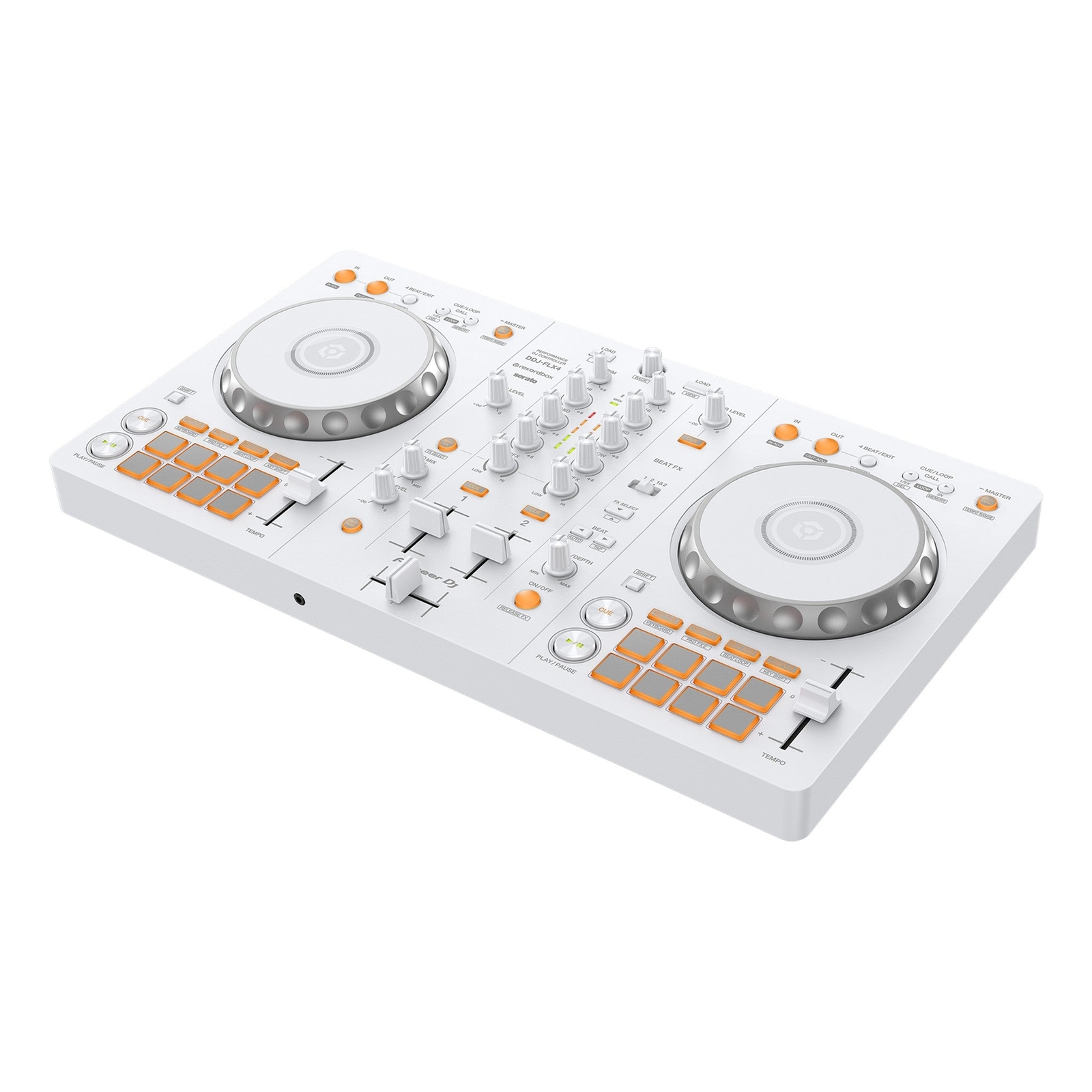 Pioneer DJ DDJ-FLX4-W 2-ChannelDJ Controller for Rekordbox/Serato DJ Lite, White