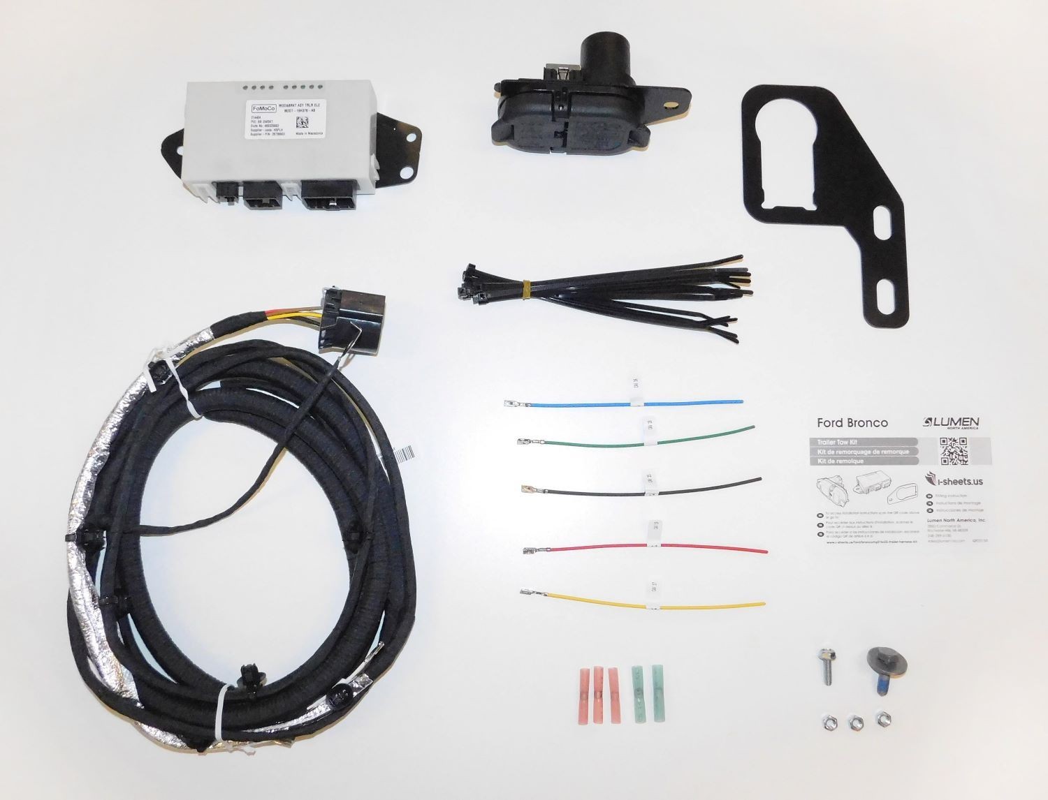 Ford Lumen 4/7 Pin Trailer Hitch Wiring Harness for Bronco 2021-2023