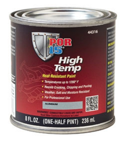 POF.44216 POR-15 INC 44216 Heat Resistant High Temperature Paint, 8 oz Can, Man