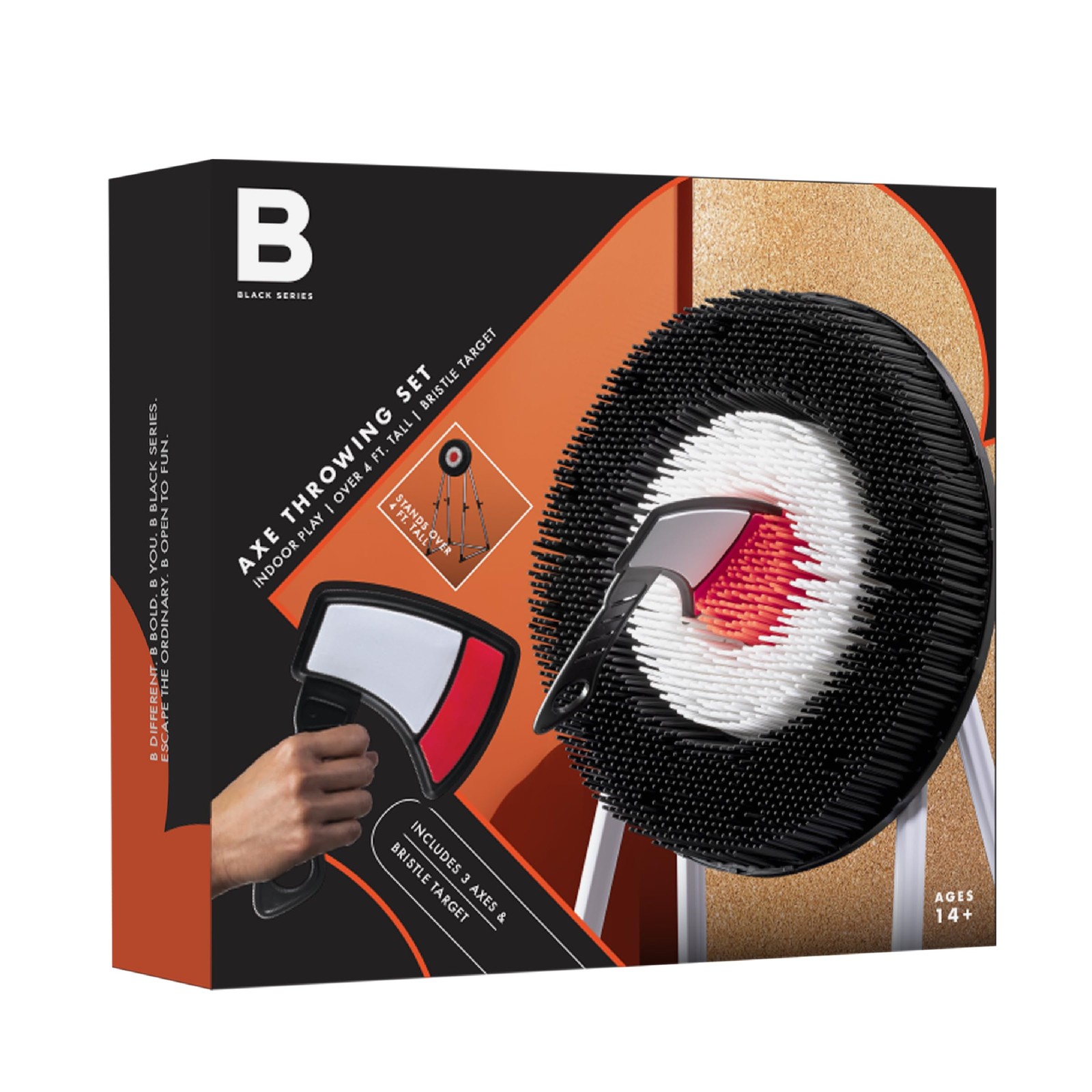 Black Series Axe Throwing Target Set Includes 3 Target Lightweight Plastic