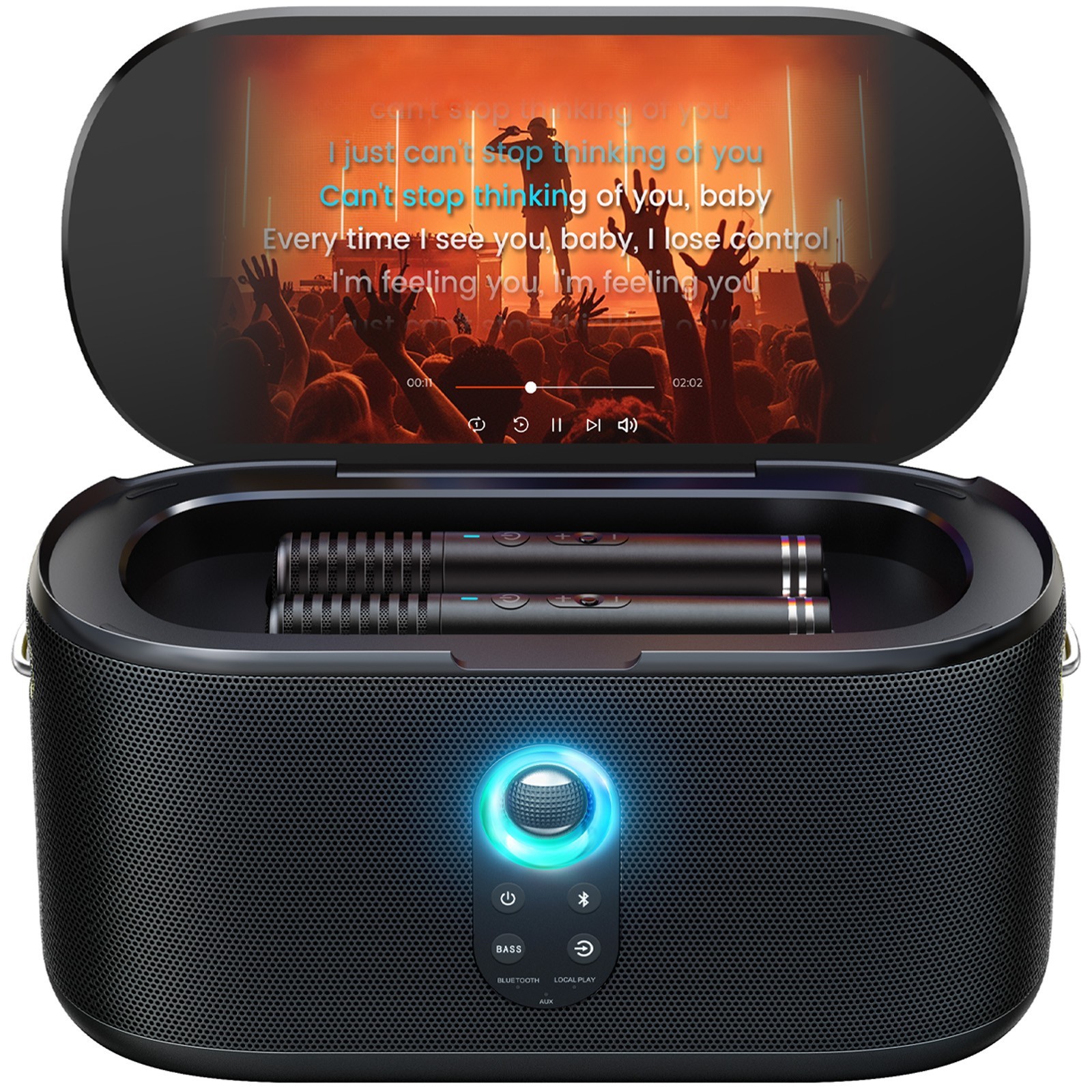 Ikarao Shell S1 Karaoke Machine, with Lyrics Display Screen & HDMI, 280W Speaker