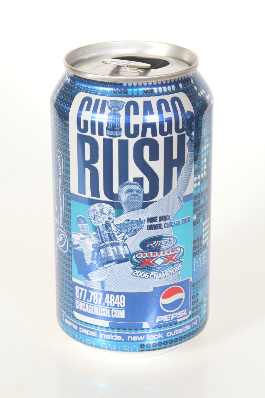 Pepsi Promo soda can - Chicago Rush