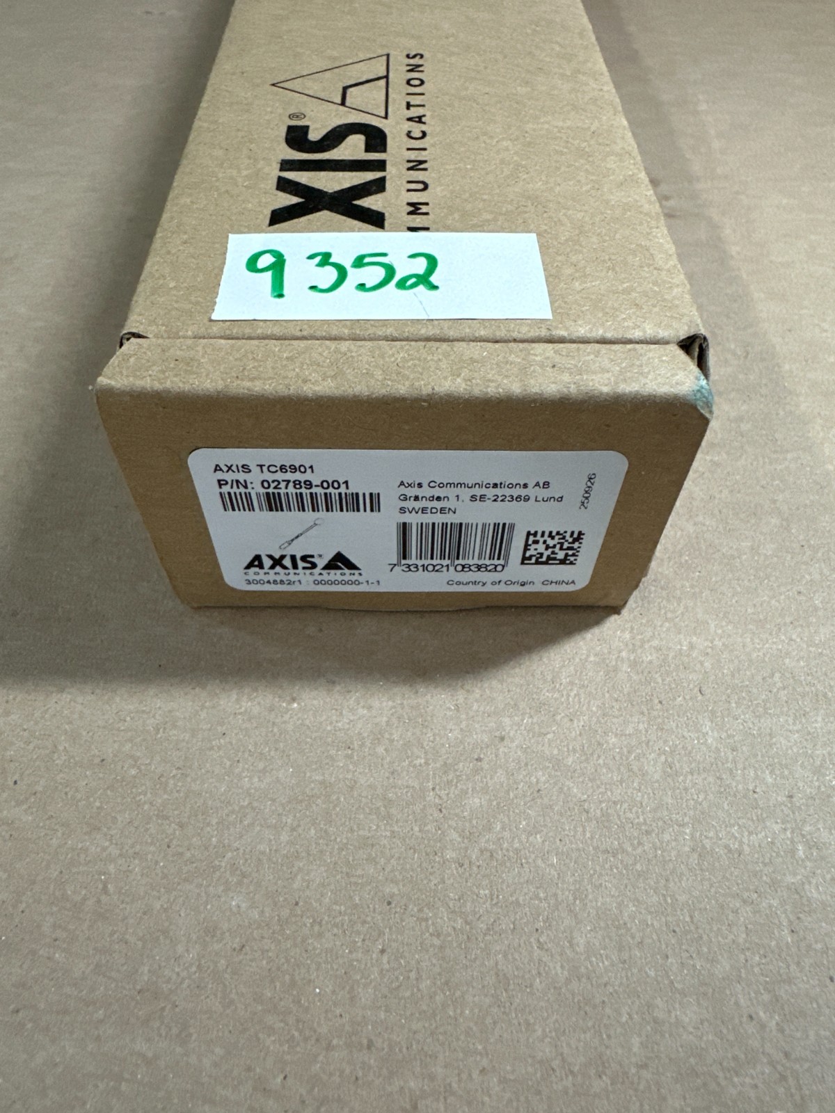 AXIS TC6901 P/N: 02789-001 SEALED BOX