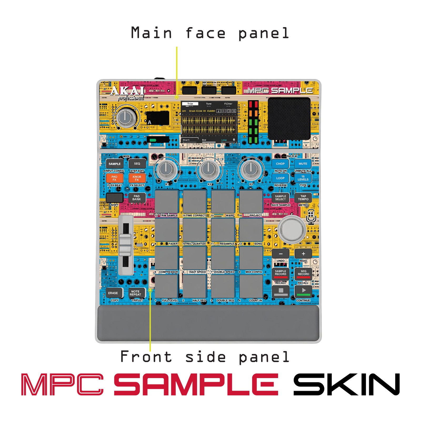 Akai MPC Sample Skin / sunset circuitry jazz