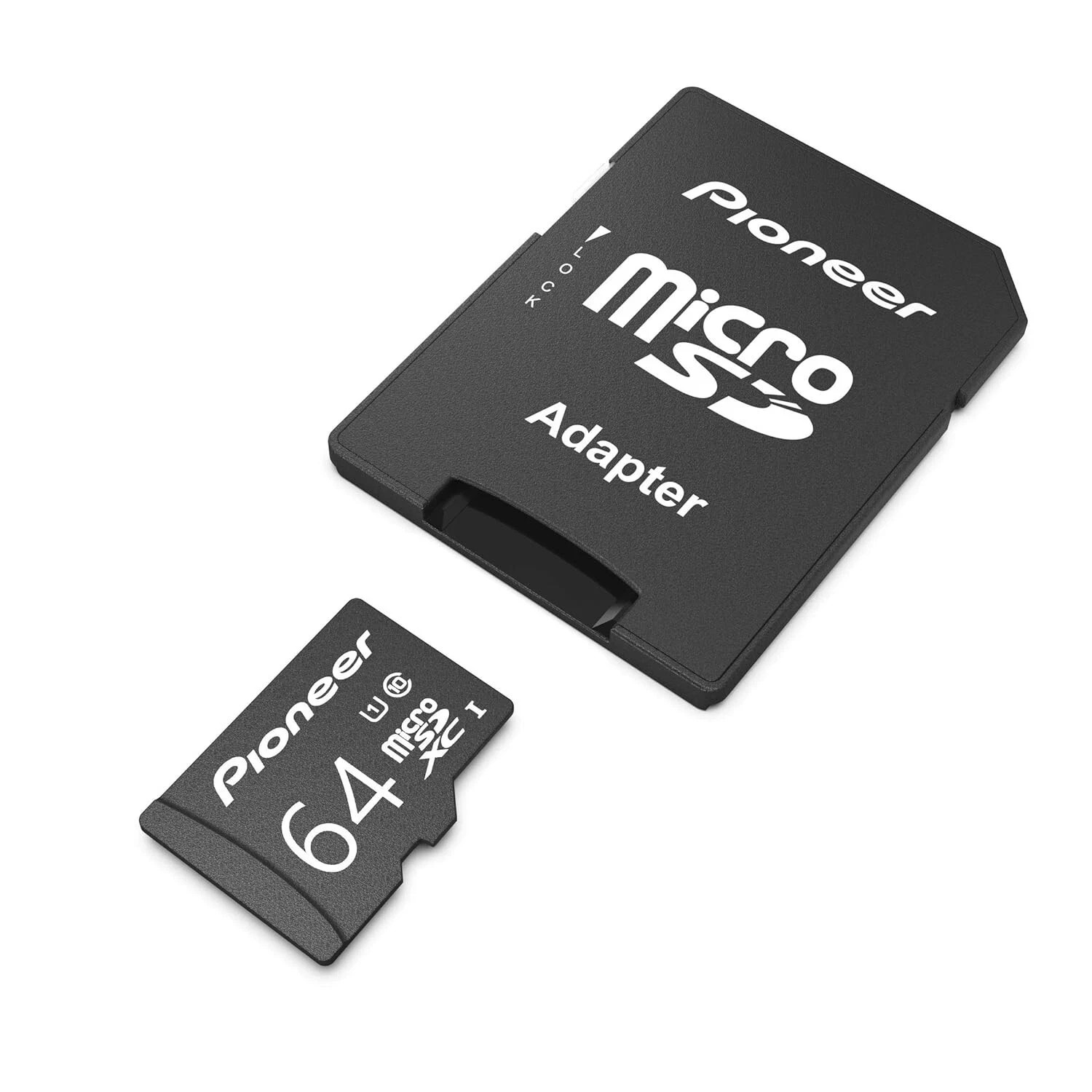 Pioneer Micro SD Card 64gb with Micro SD Adapter 2 PACK