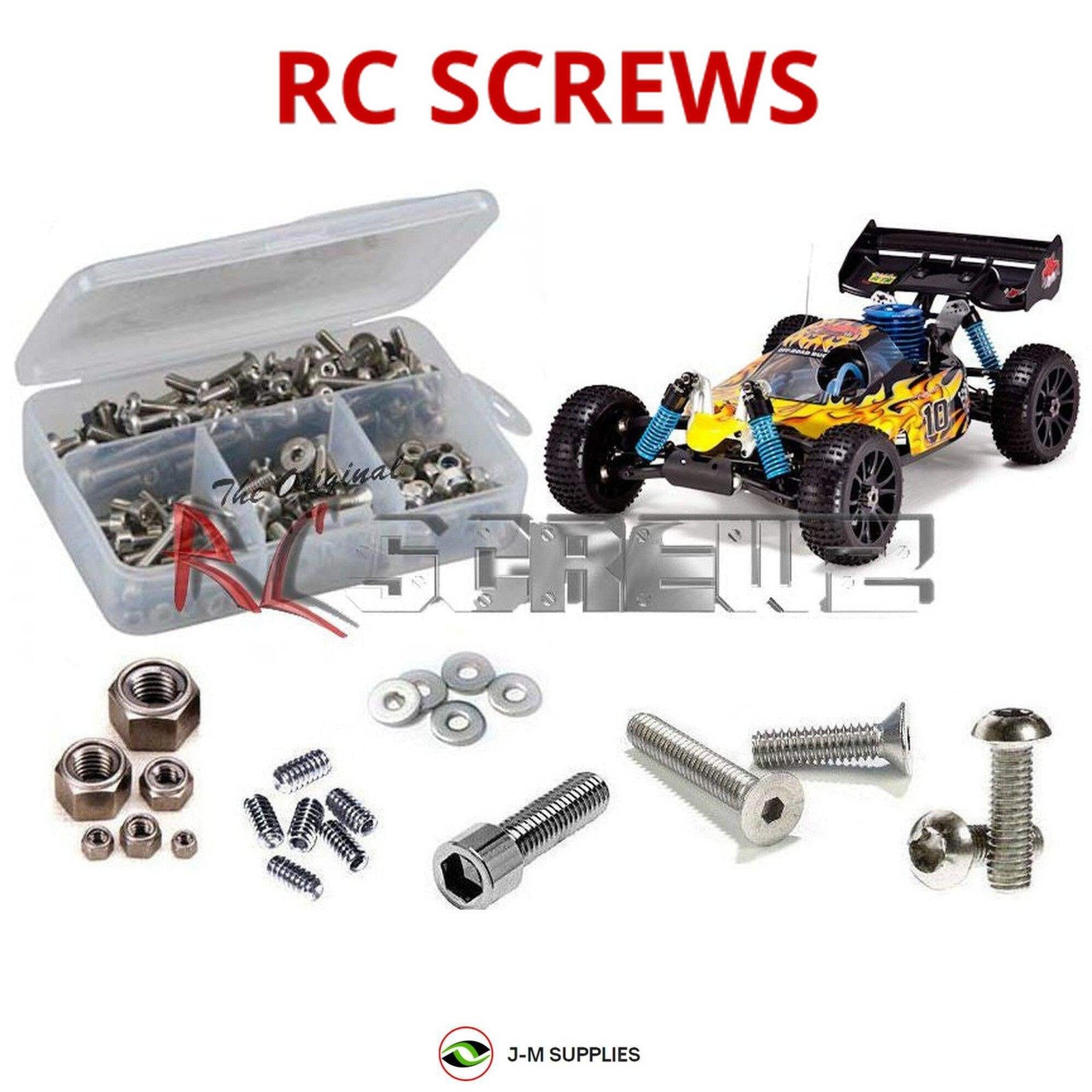 RCScrewZ Stainless Screw Kit rcr040 for RedCat Racing Hurricane XTR | SET