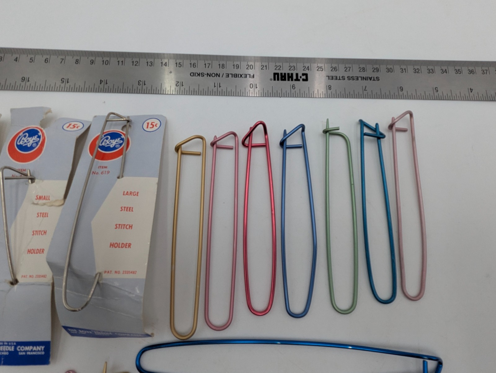 19 Vintage Stitch Holder Knitting tool.