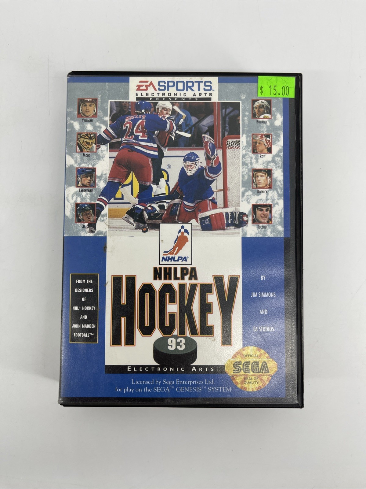 NHLPA Hockey '93 (Sega Genesis) Complete in Box | Tested