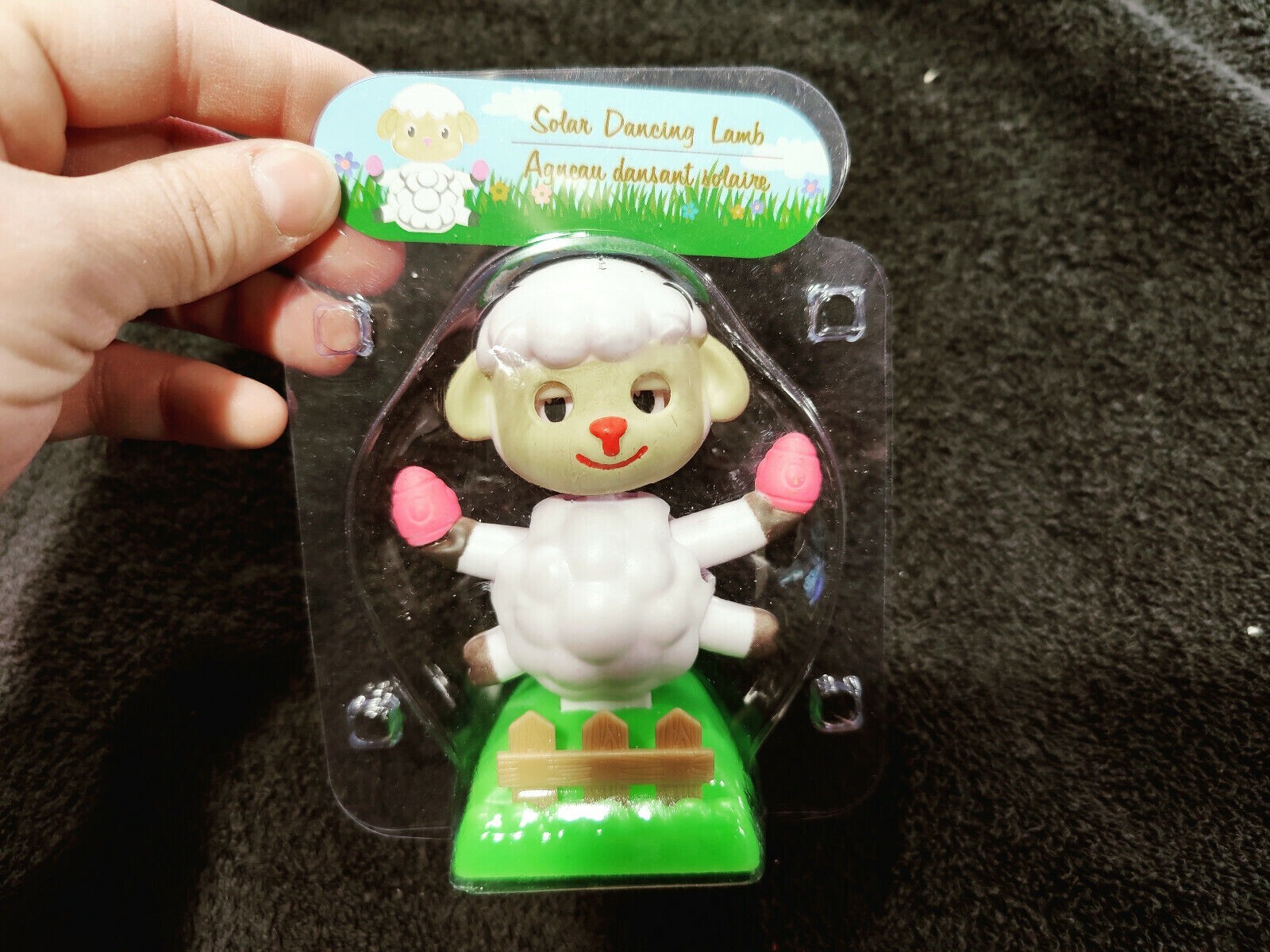 SOLAR DANCING LAMB WITH PINK EGGS NEW N SEALED COLLECT THEM ALL!