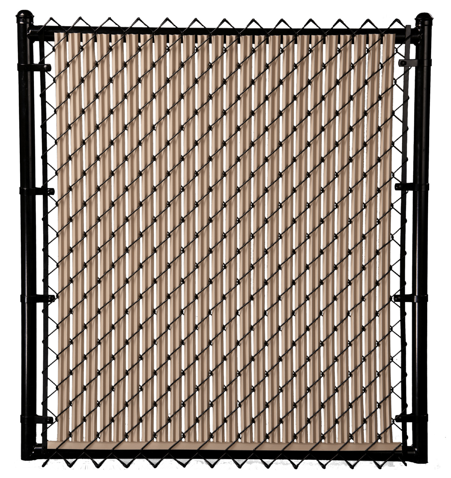 Beige 5ft Ridged Slat Chain Link Fence