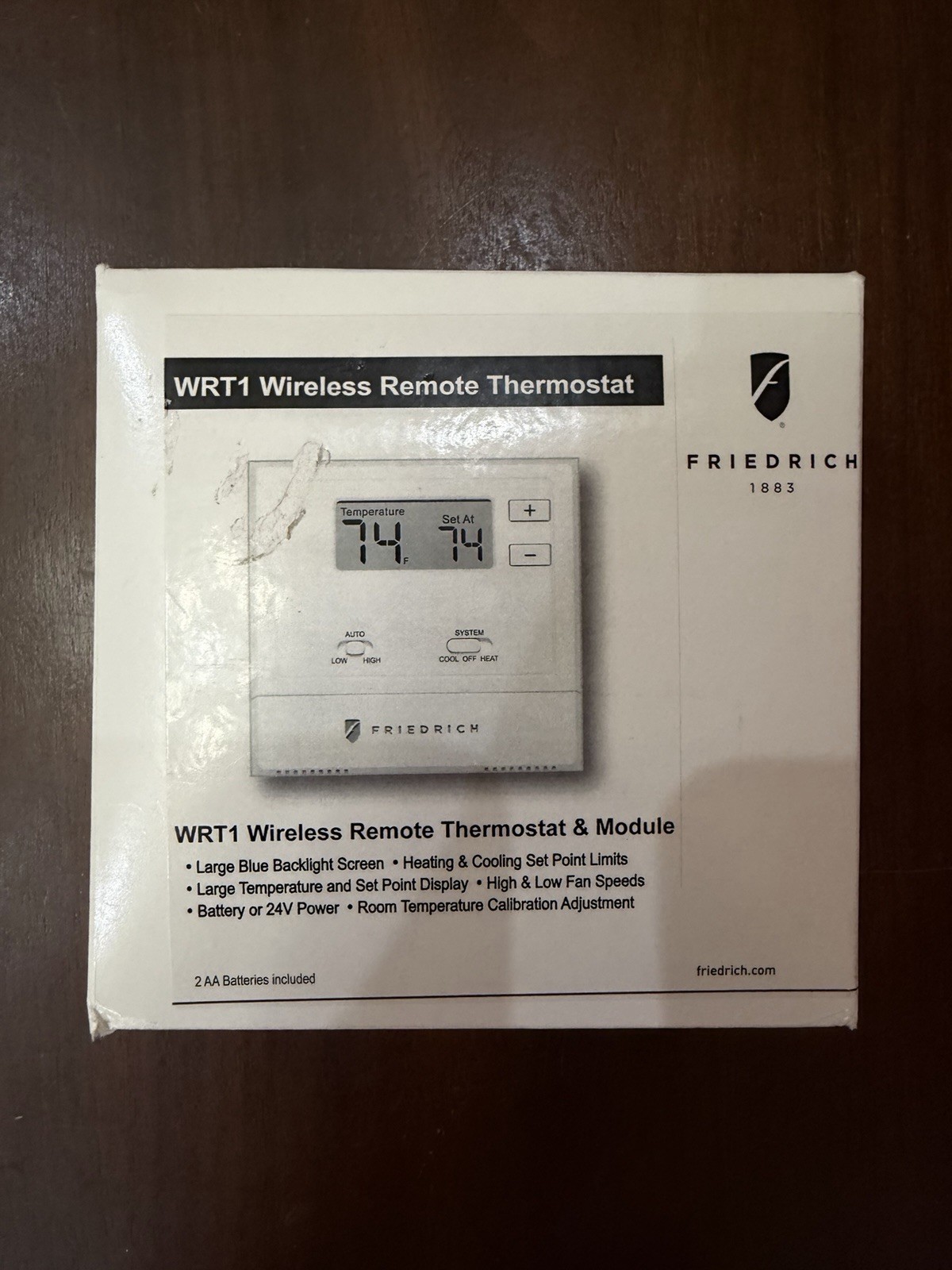 Friedrich WRT1 Wireless Remote Thermostat with Base Module New
