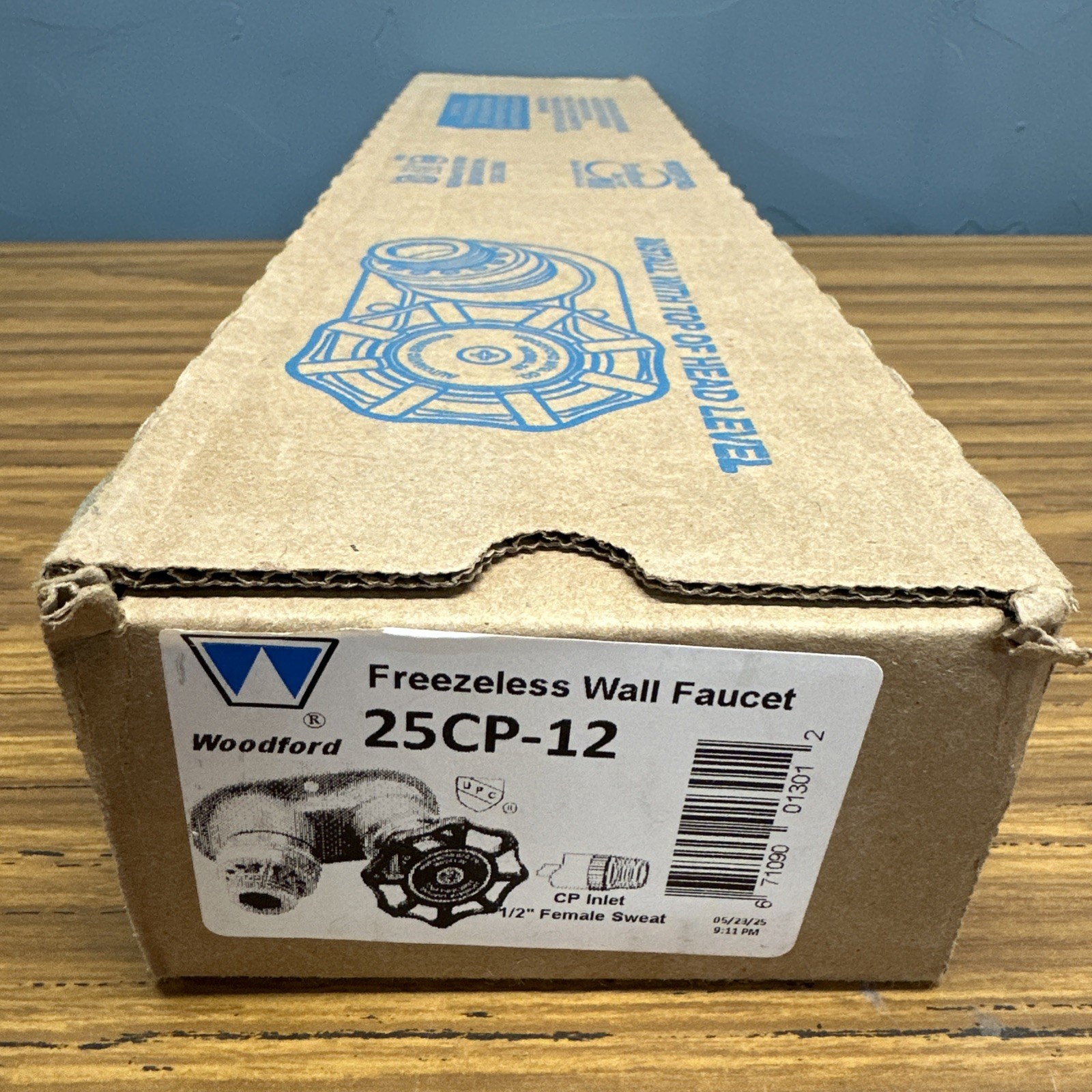 Woodford 25CP-12 Freezeless Wall Faucet CP Inlet 12-Inch
