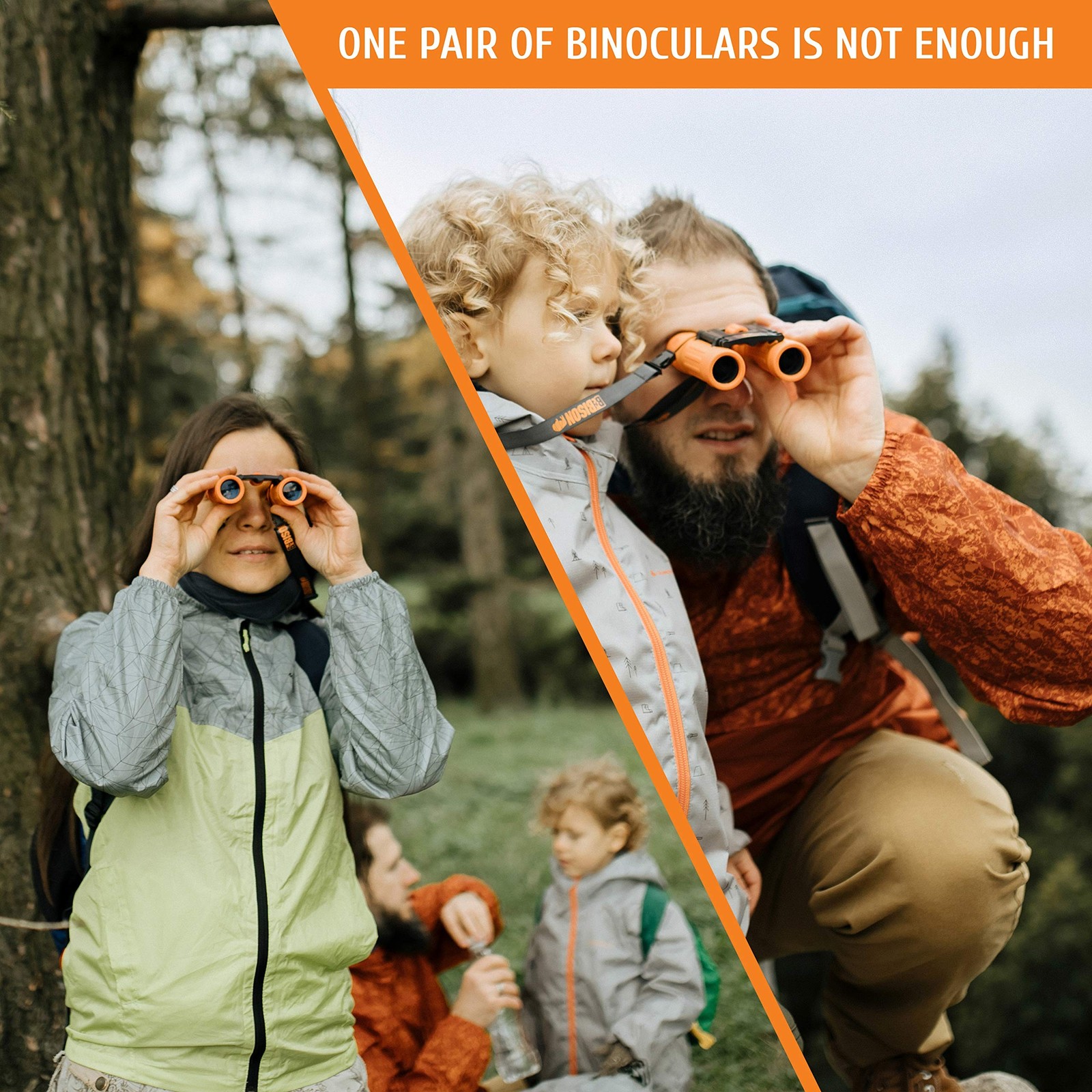 BeBison Binoculars for Kids - 8x21 High Resolution Real Optics - Compact Fold...