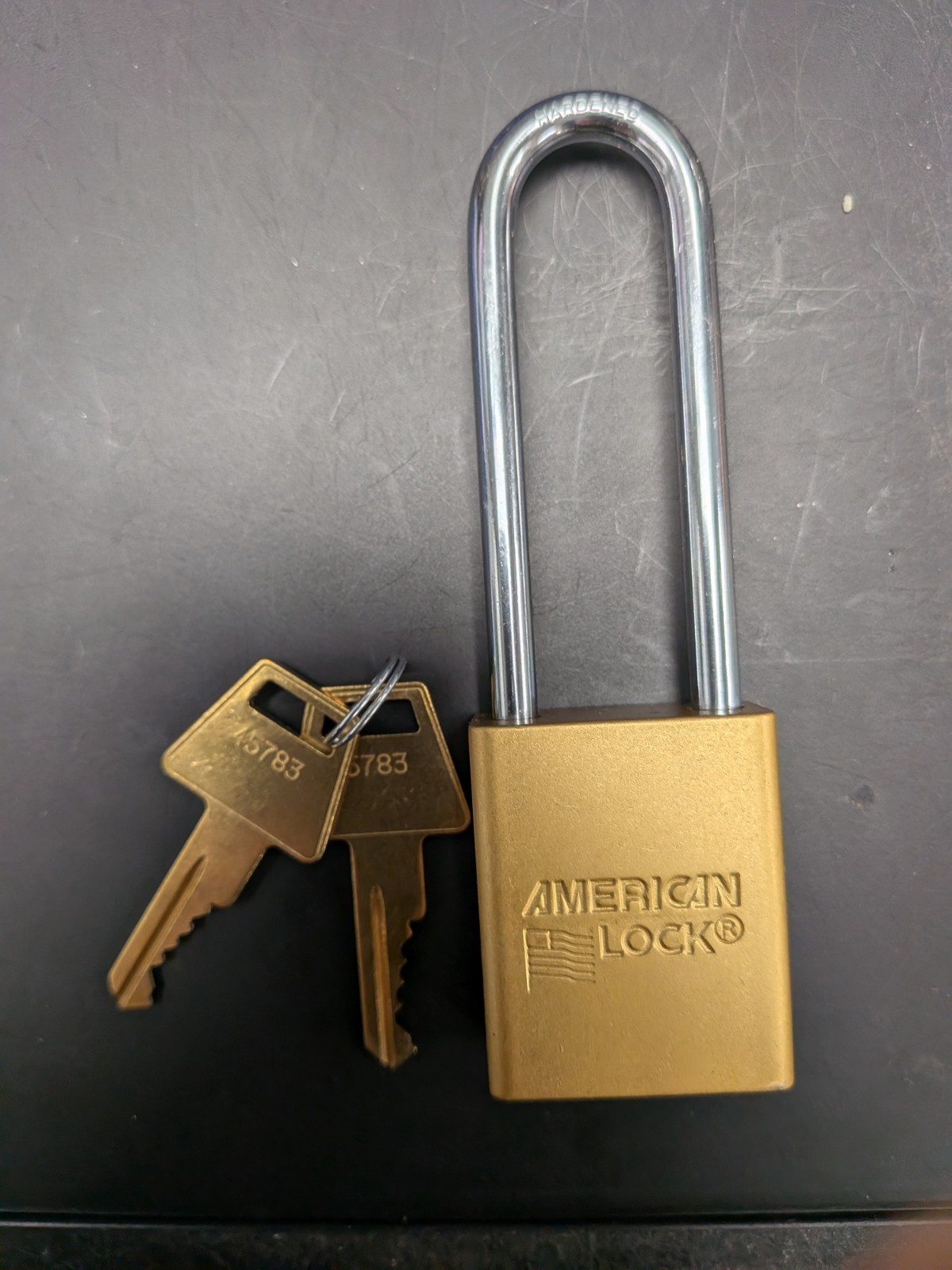 2 American Lock A1107KAYLW Padlock Yellow Anodized Aluminum 3in