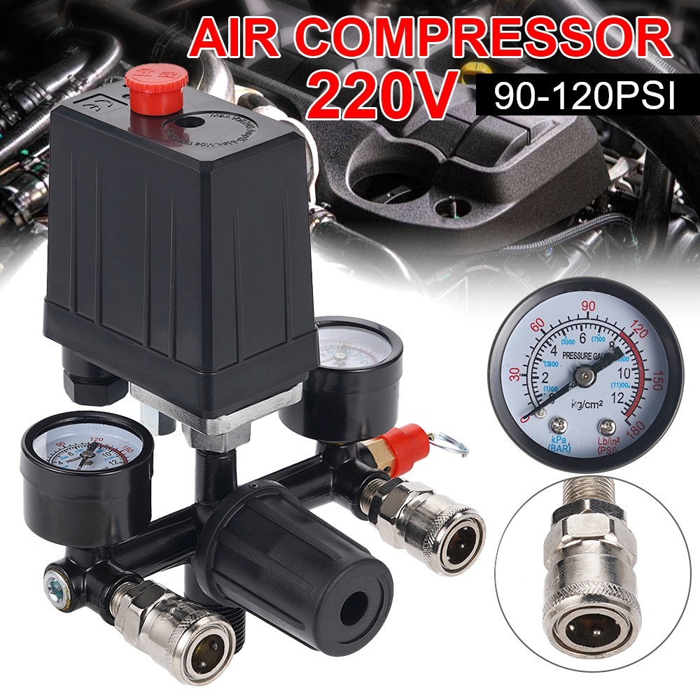 Air Compressor Pressure Switch 90–120PSI Controller for Fast Pressure Reduction