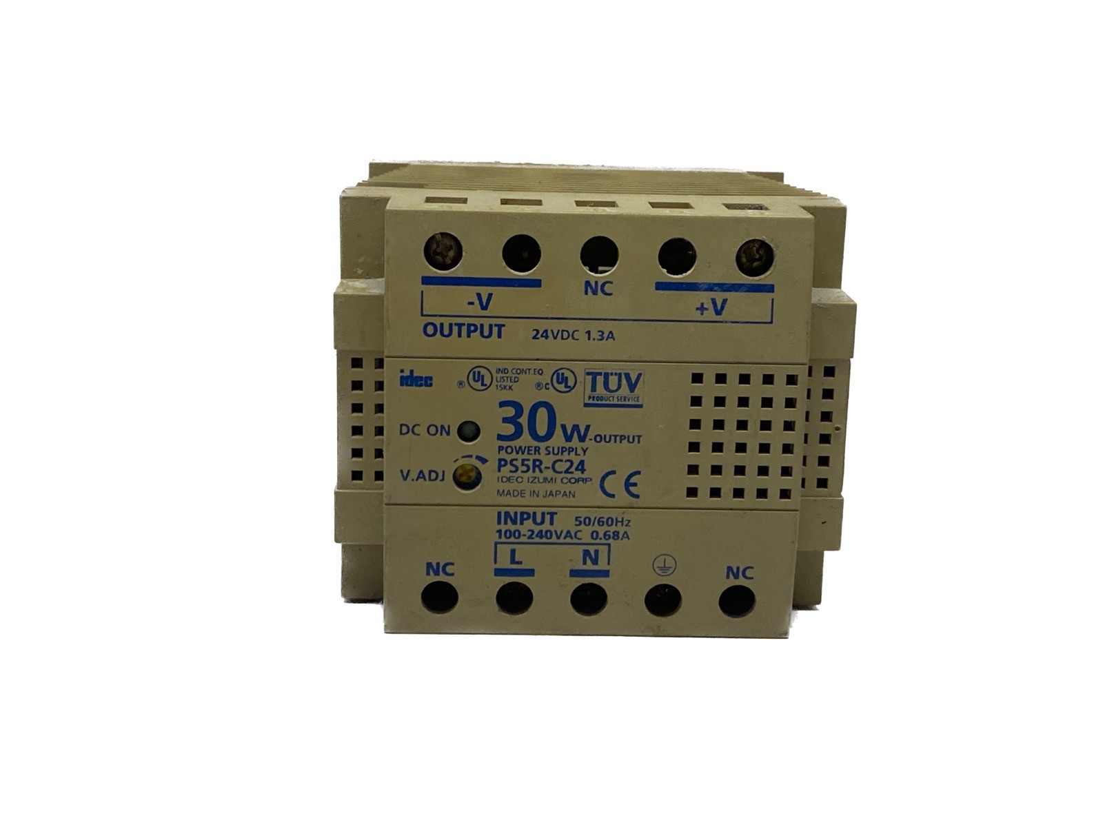 USED Idec 24VDC 30W Output 100/240VAC  Power Supply PS5R-C24