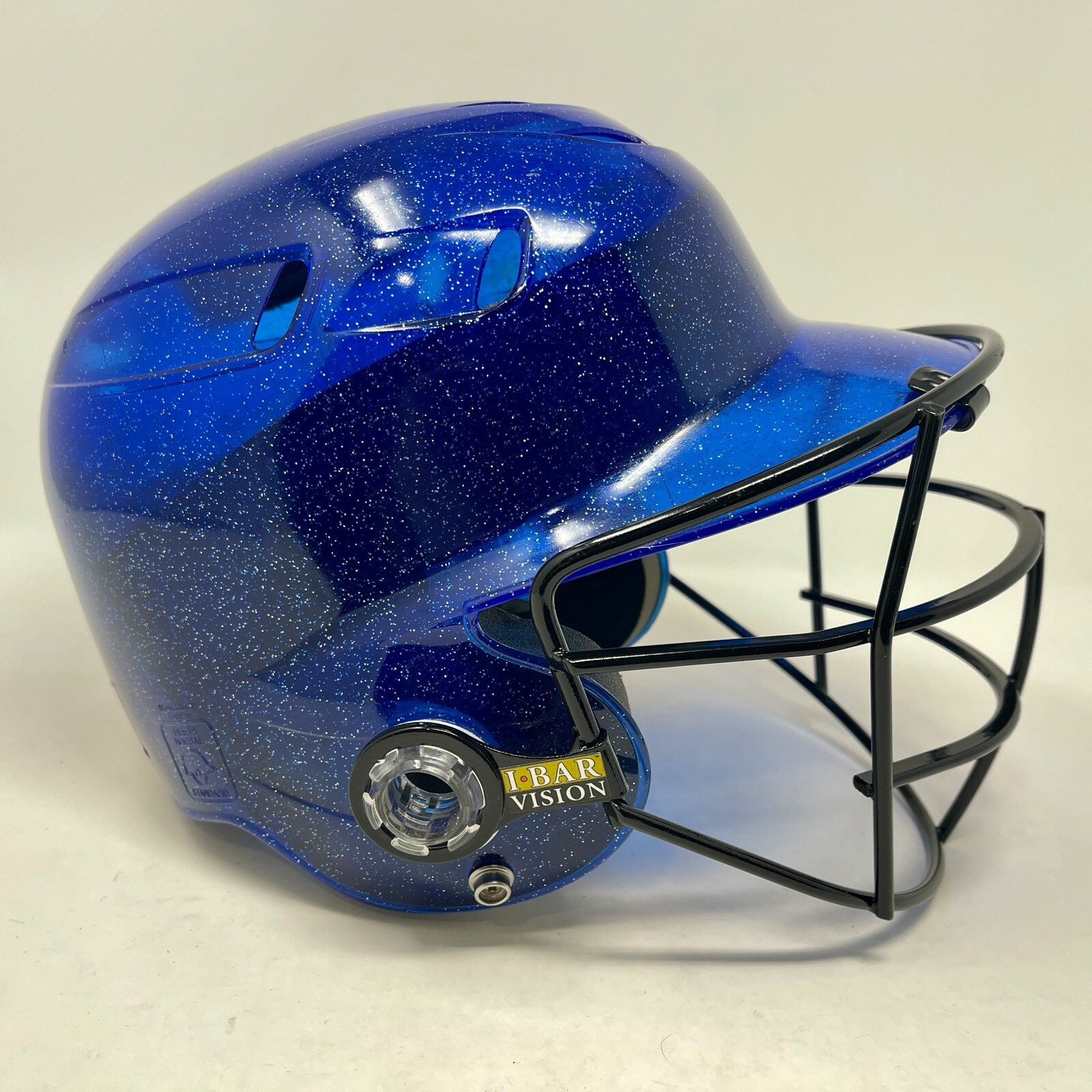 Batting Baseball Helmet All-Star BH6100 Blue  + IBAR Vision Guard G23-900
