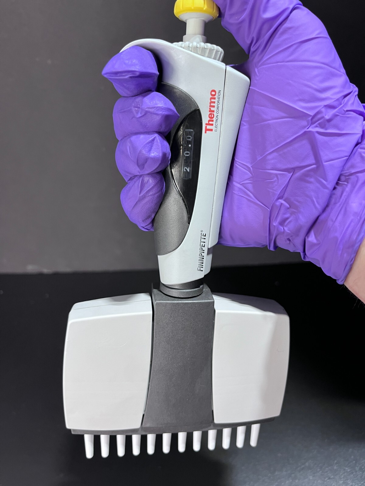 Finnpipette 12 Channel Pipette 50 ul Adjustable Volume