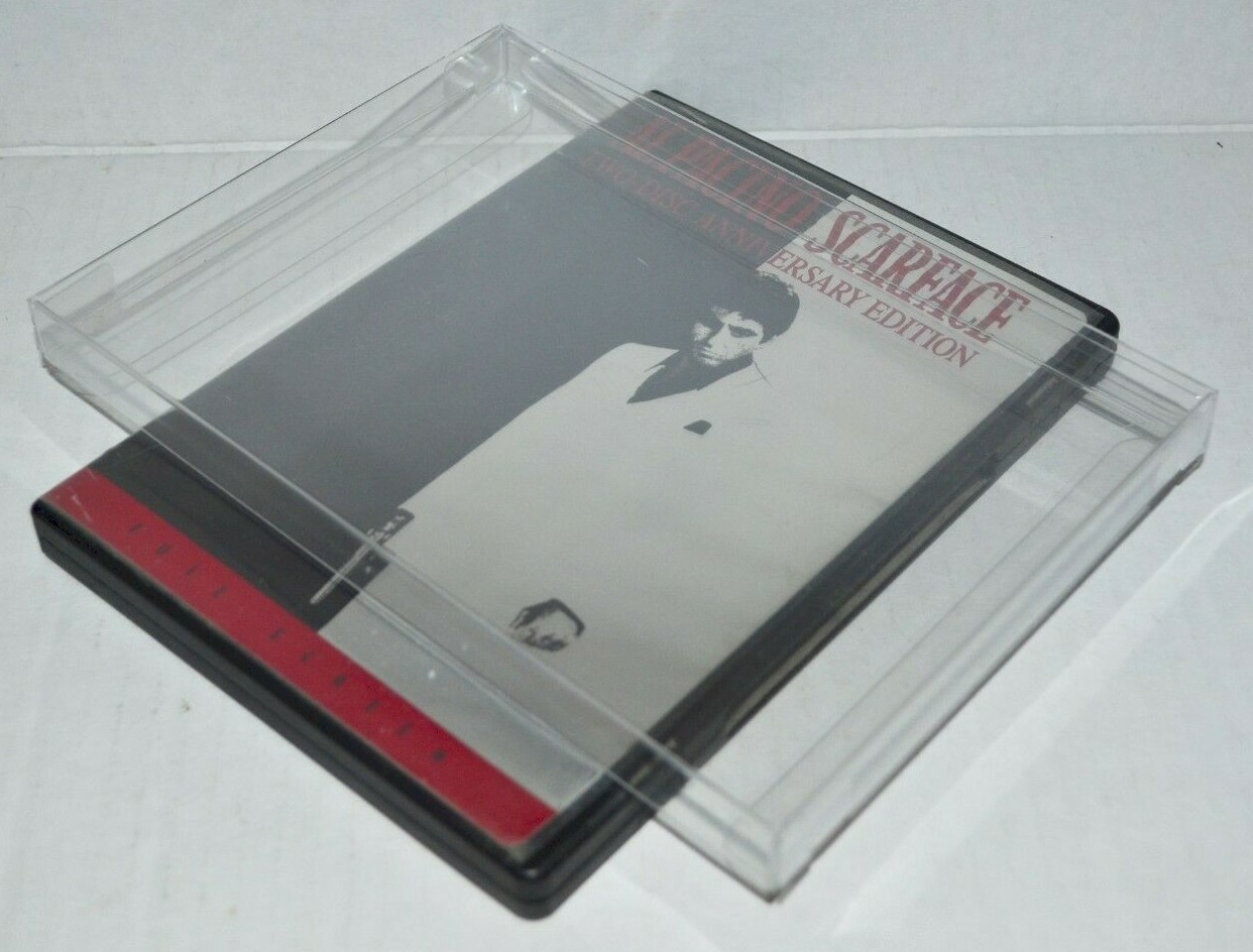 10 DVD DVD's Plastic Clear Protectors Cases Sleeves Display Boxes