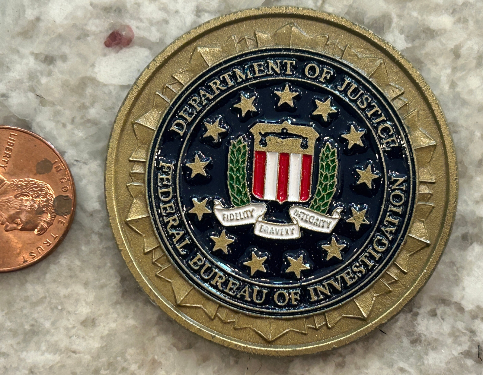 FBI  Milwaukee Division  Department of Justice  Challenge Coin