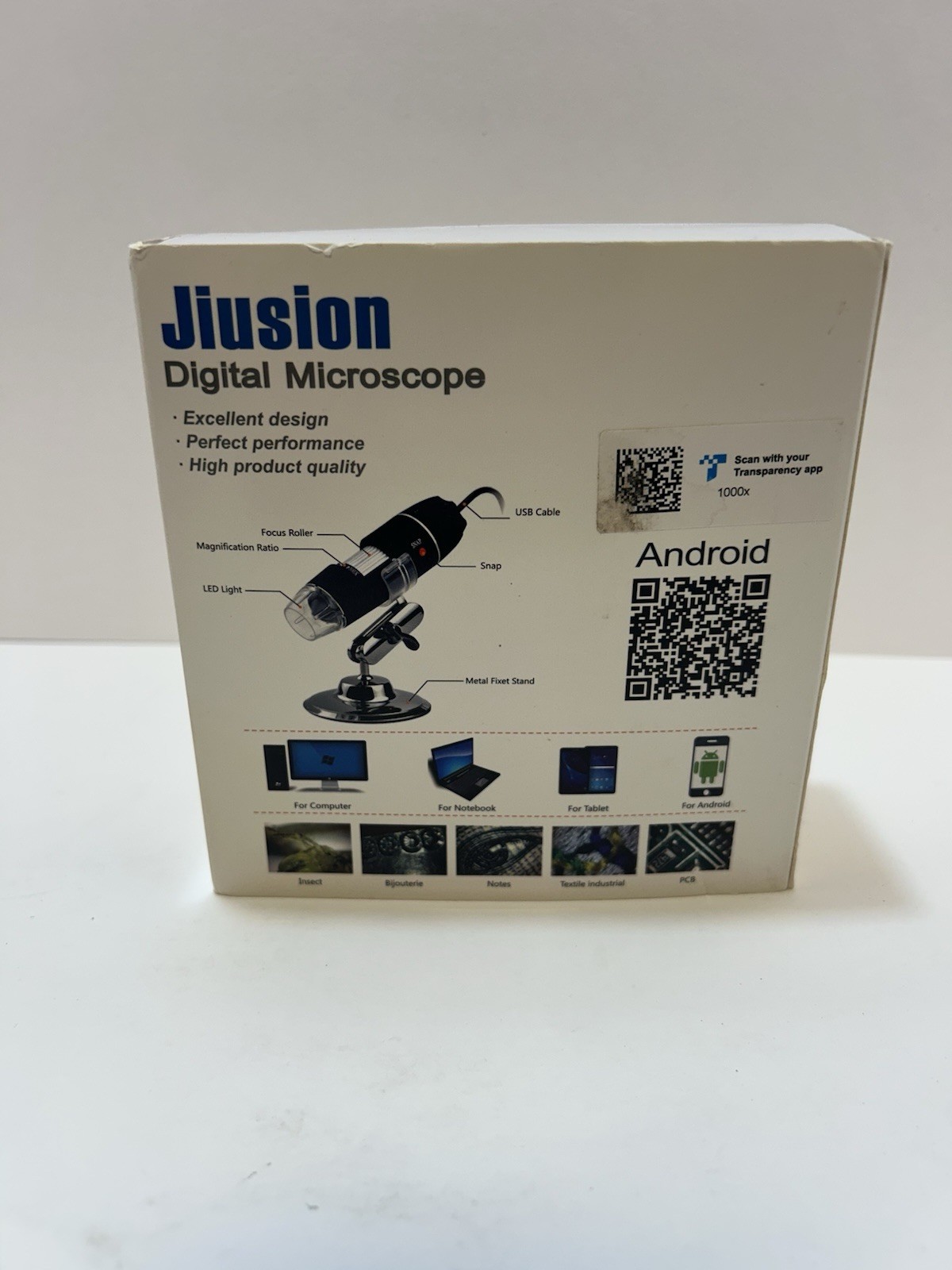 Digital USB Microscope 1,000X. Android/Windows 2000/2003/XP/Vista/7/8/10/Mac OSX