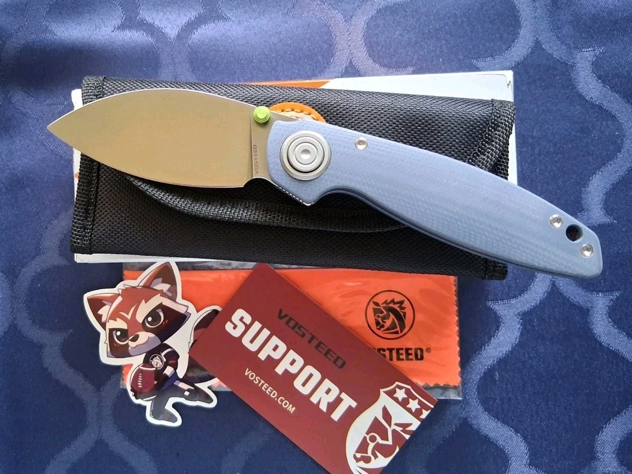 *NEW*🔥 VOSTEED - Shilin w/ Vanchor Lock / 154CM Blade & Blue G10 Handle (A2809)